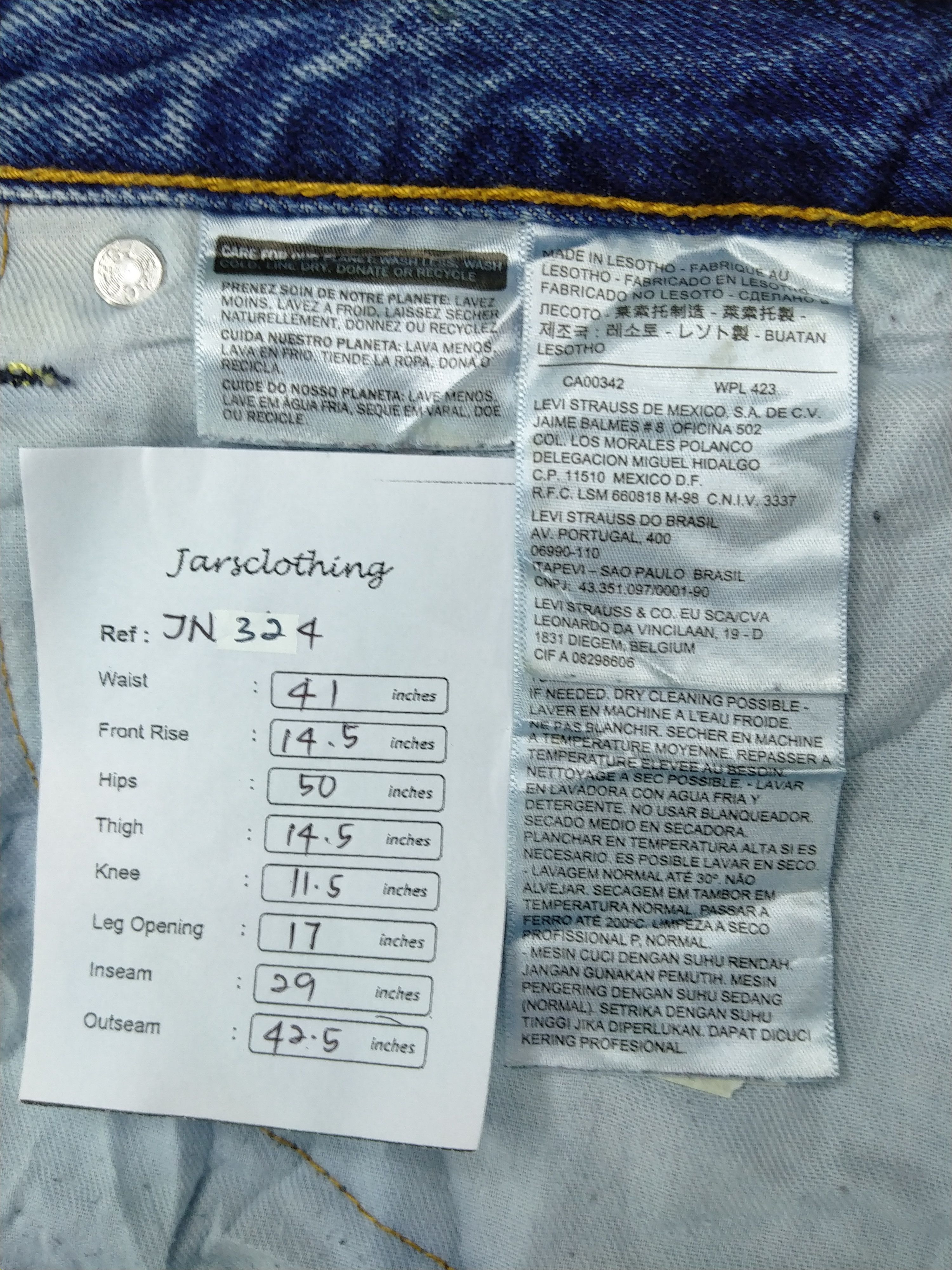 Levi's Vintage Levi's 550 41x29 Denim -JN324 Size US 41 - 9 Thumbnail