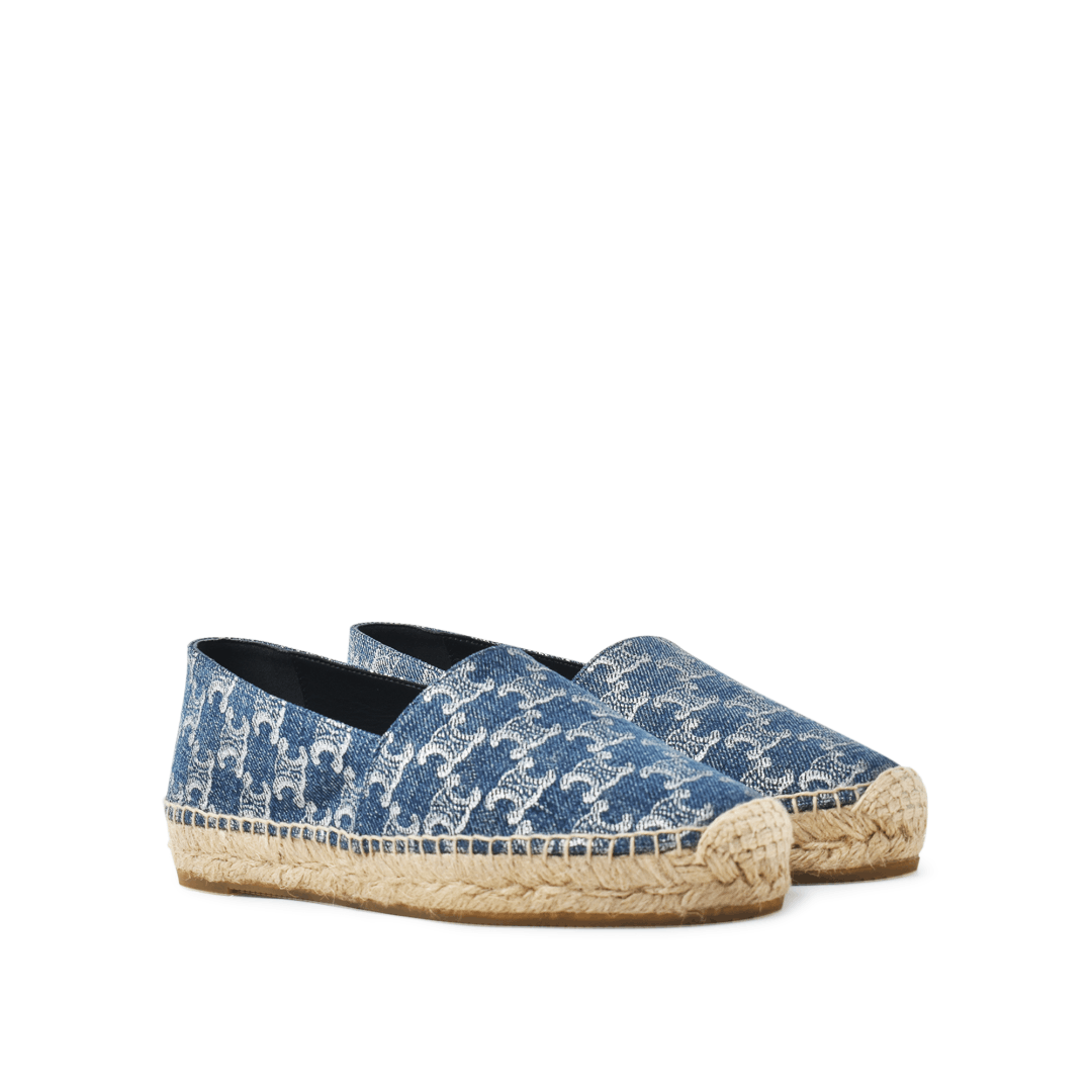 Celine o1bcso1str1225 358322309C Denim Espadrilles in Blue / Silver Size US 6 / IT 36 - 5 Thumbnail