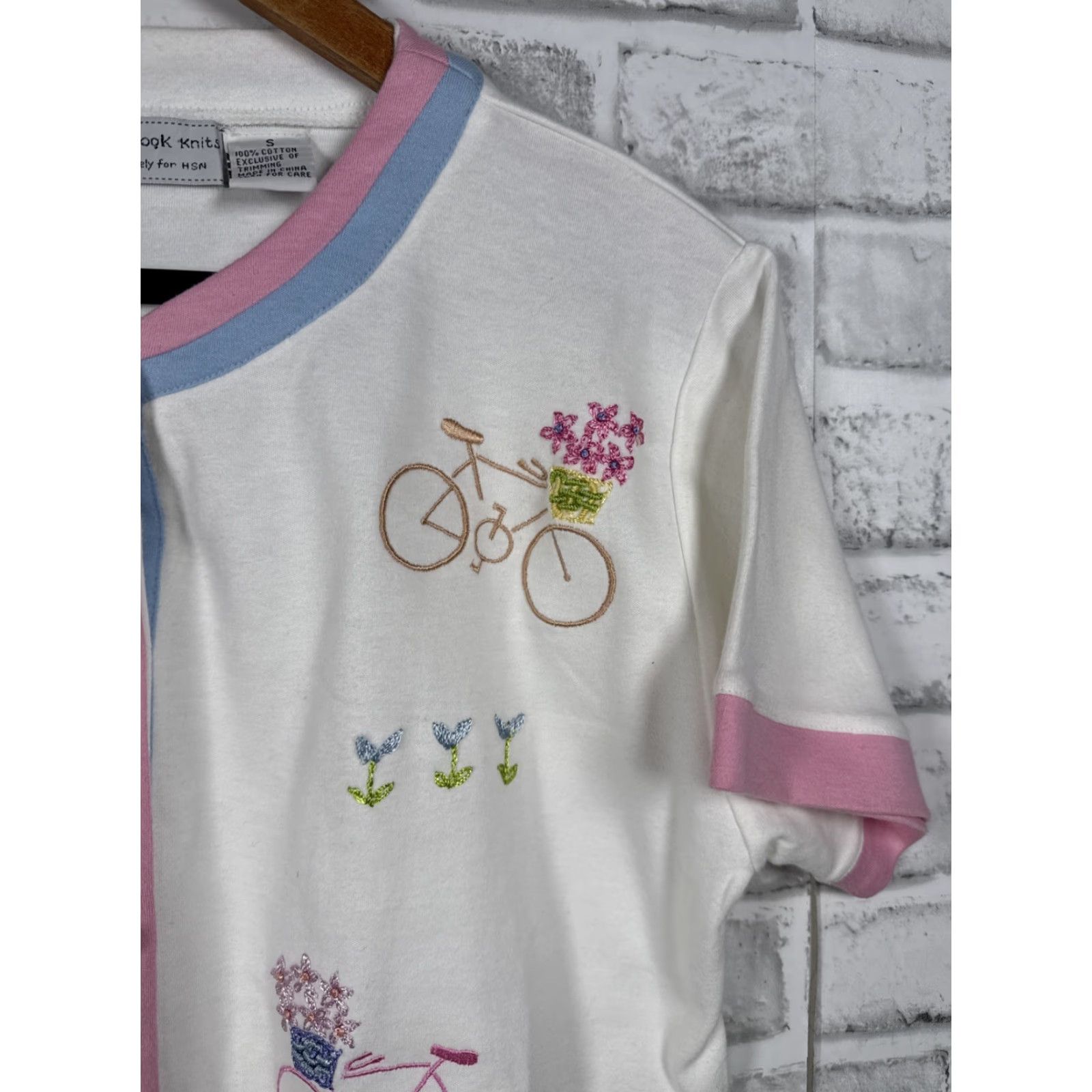 Vintage VINTAGE Storybook Knits Sweater Shirt Embroidered Cardigan Womens S White Size S / US 4 / IT 40 - 3 Thumbnail
