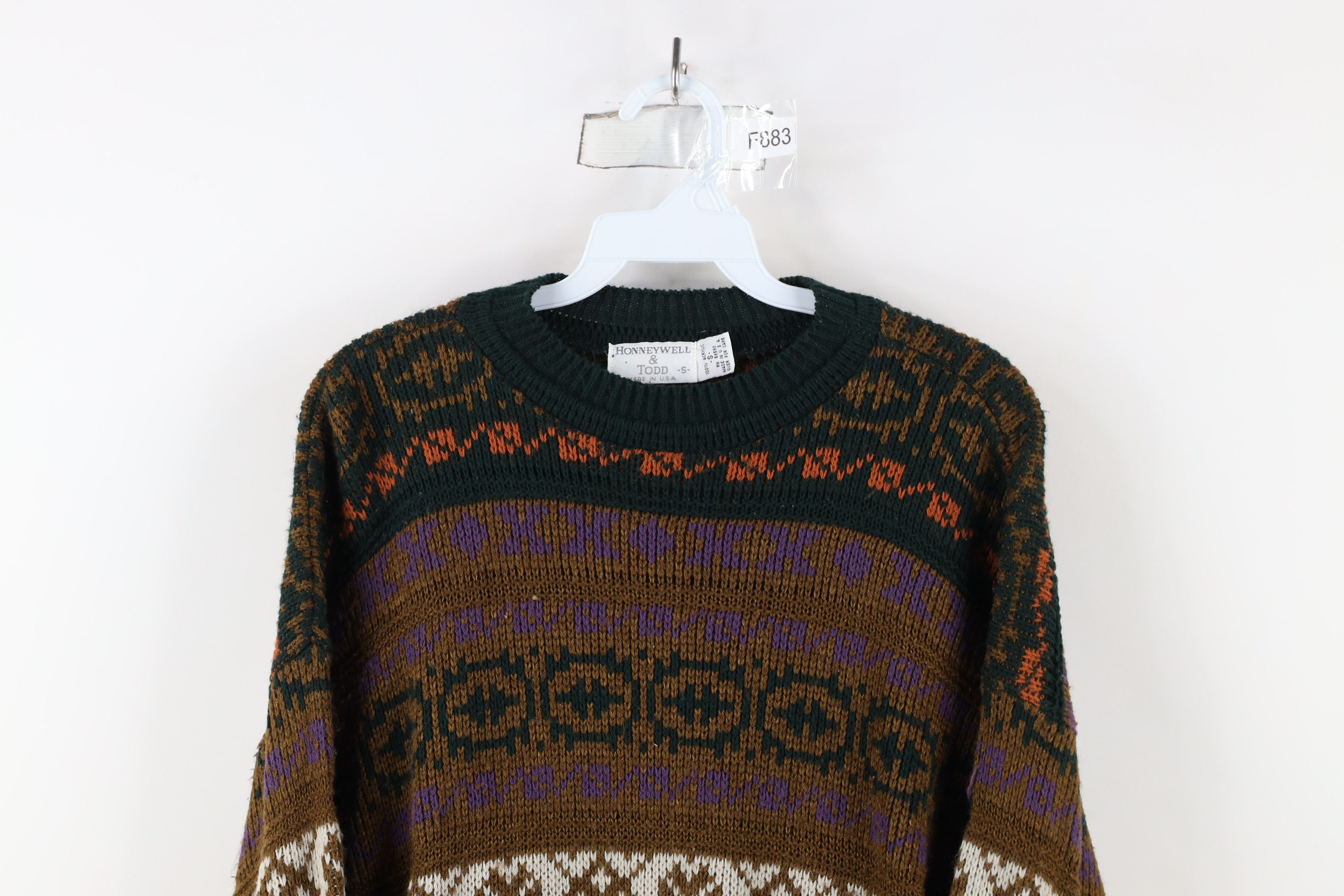 Vintage Vintage 90s Coogi Style Rainbow Fair Isle Knit Sweater USA Size US S / EU 44-46 / 1 - 2 Thumbnail