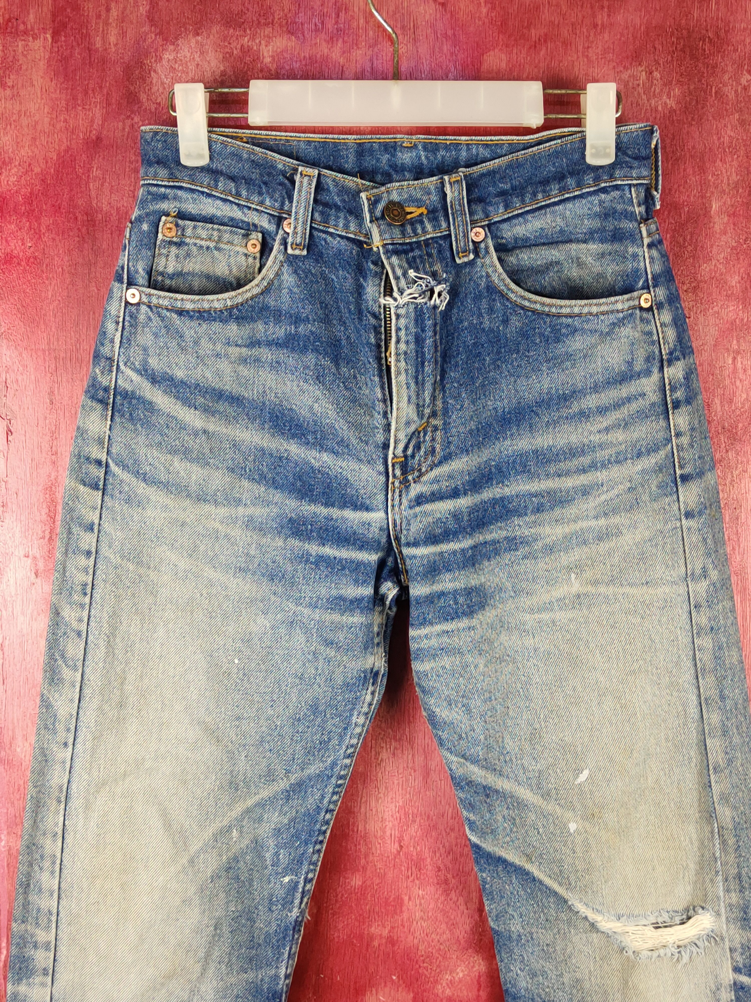Levi's DL 505 Levi's vintage Distressed ripped Denim #S1595 Size US 28 / EU 44 - 2 Thumbnail