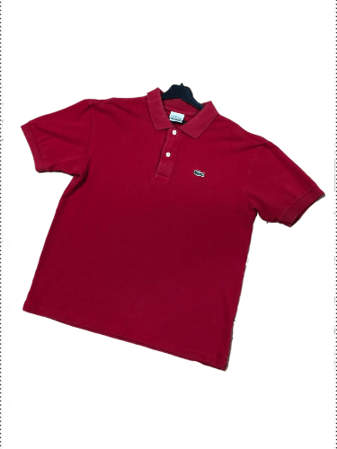 Vintage Lacoste Embroidered Logo 100% Cotton Polo