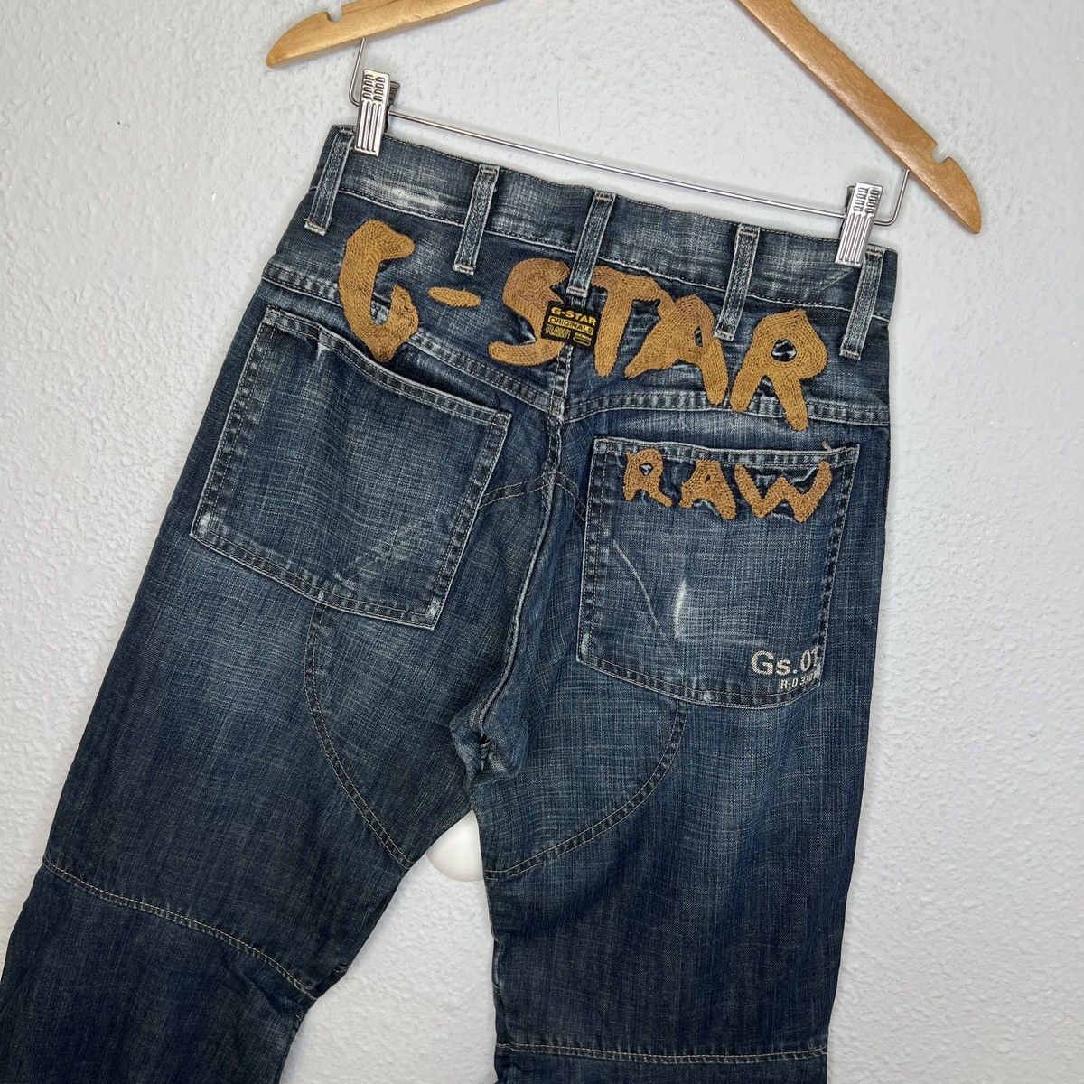 G-Star G-Star Raw Denim Jeans Pants Trousers Big Logo Cargo Baggy Size US 30 / EU 46 - 1 Thumbnail