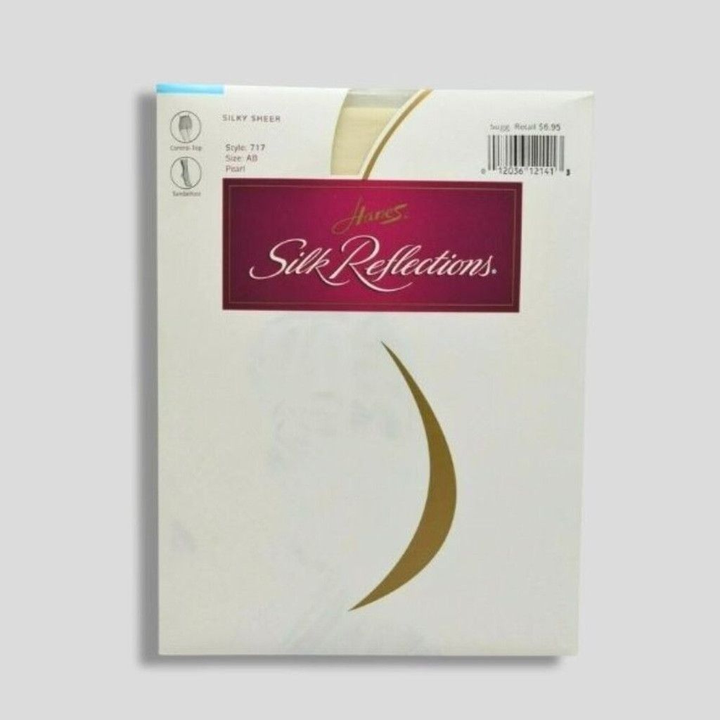 Hanes Hanes Silk vintage Pantyhose Control Top Sandalfoot Pearl s Size ONE SIZE - 1 Thumbnail