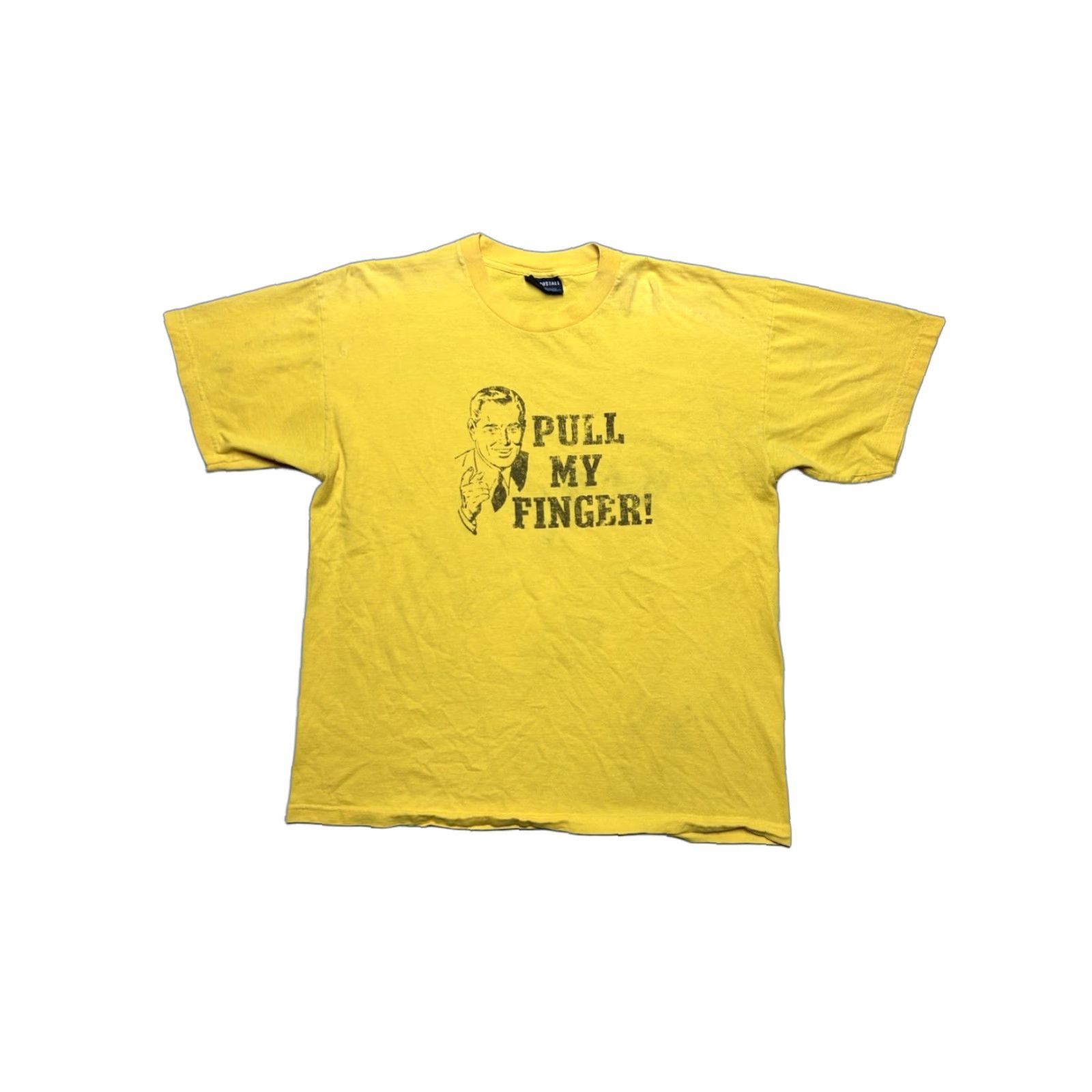 Hot Topic VINTAGE Hot Topic T-Shirt Funny Yellow XL Men Pull My Finger Graphic Graphic T Shirt 90s Funny Joke Size US XL / EU 56 / 4 - 1 Thumbnail