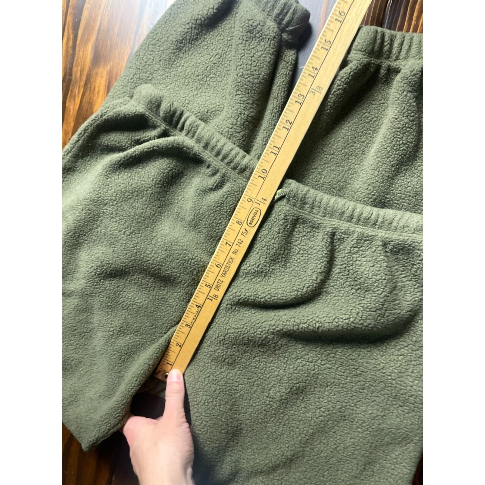 Vintage Derek Heart Pants Womens Small Green Fleece Joggers Sweatpants Lounge Regular Inseam 28 in Straight 26 in Size 26" / US 2 / IT 38 - 7 Thumbnail