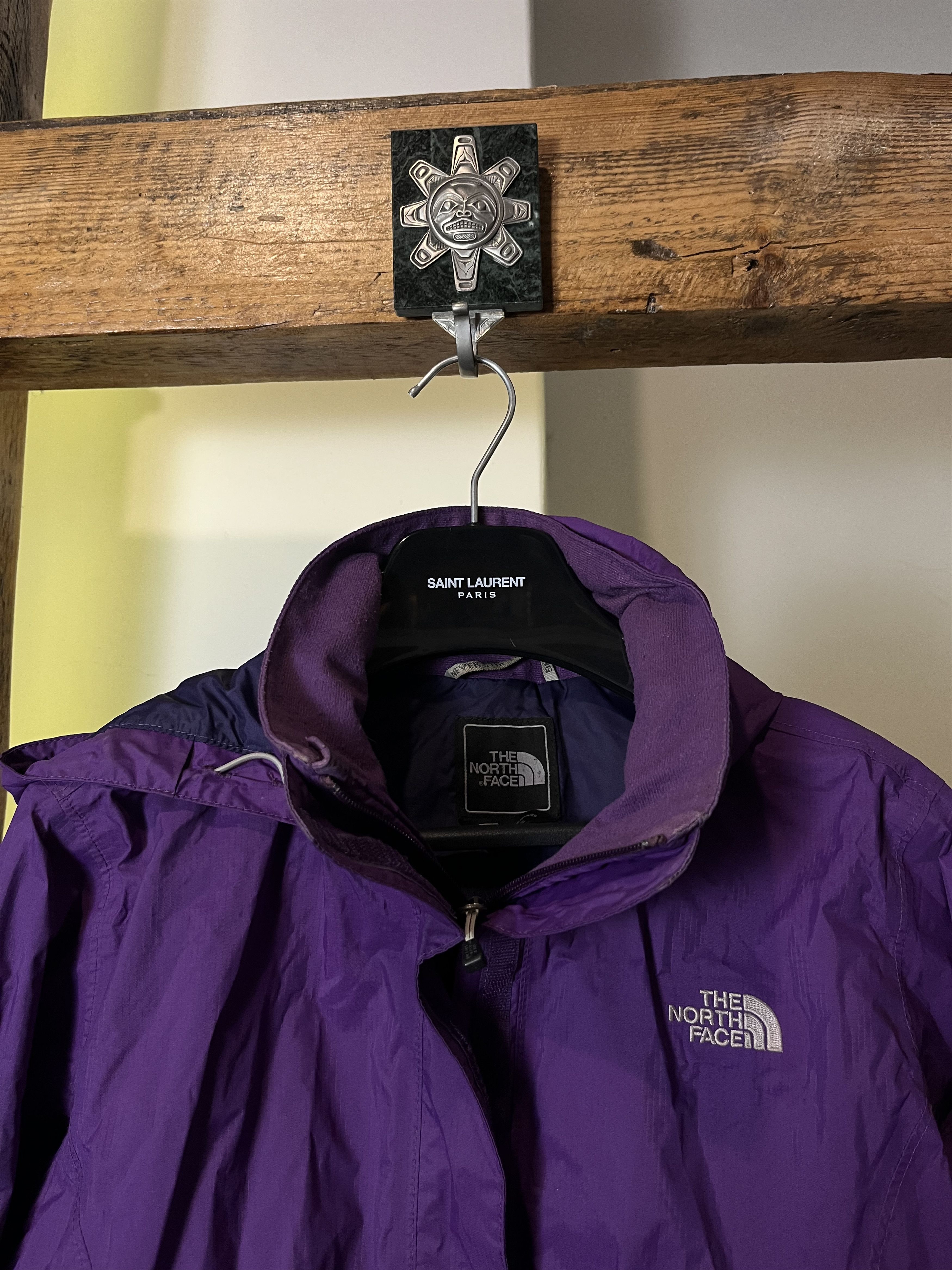 The North Face × Vintage The North Face Hyvent Purple Jacket Size US L / EU 52-54 / 3 - 3 Thumbnail