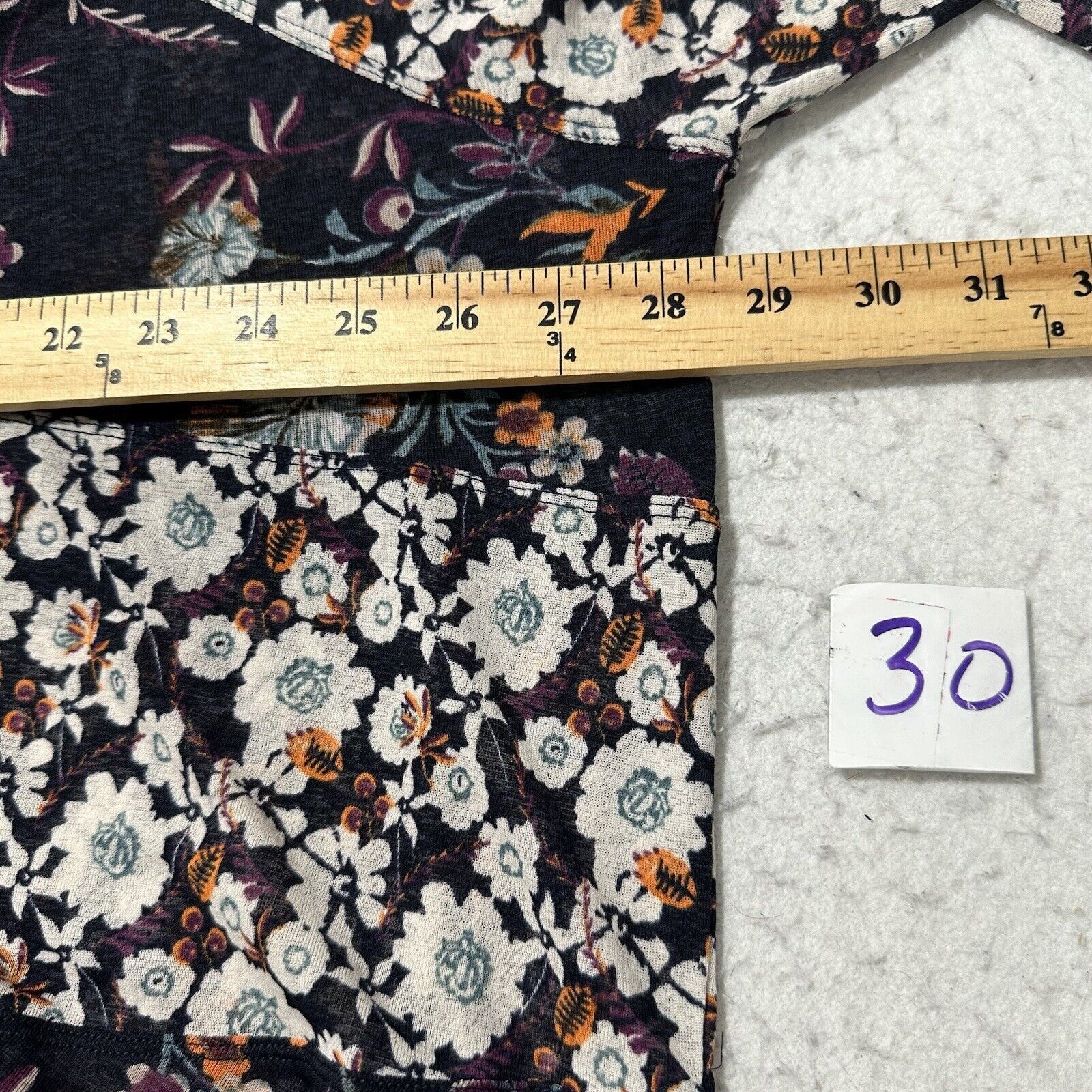 Free People Free People Small Isabelle Swing Tunic Boho Floral Blouse Size S / US 4 / IT 40 - 8 Thumbnail