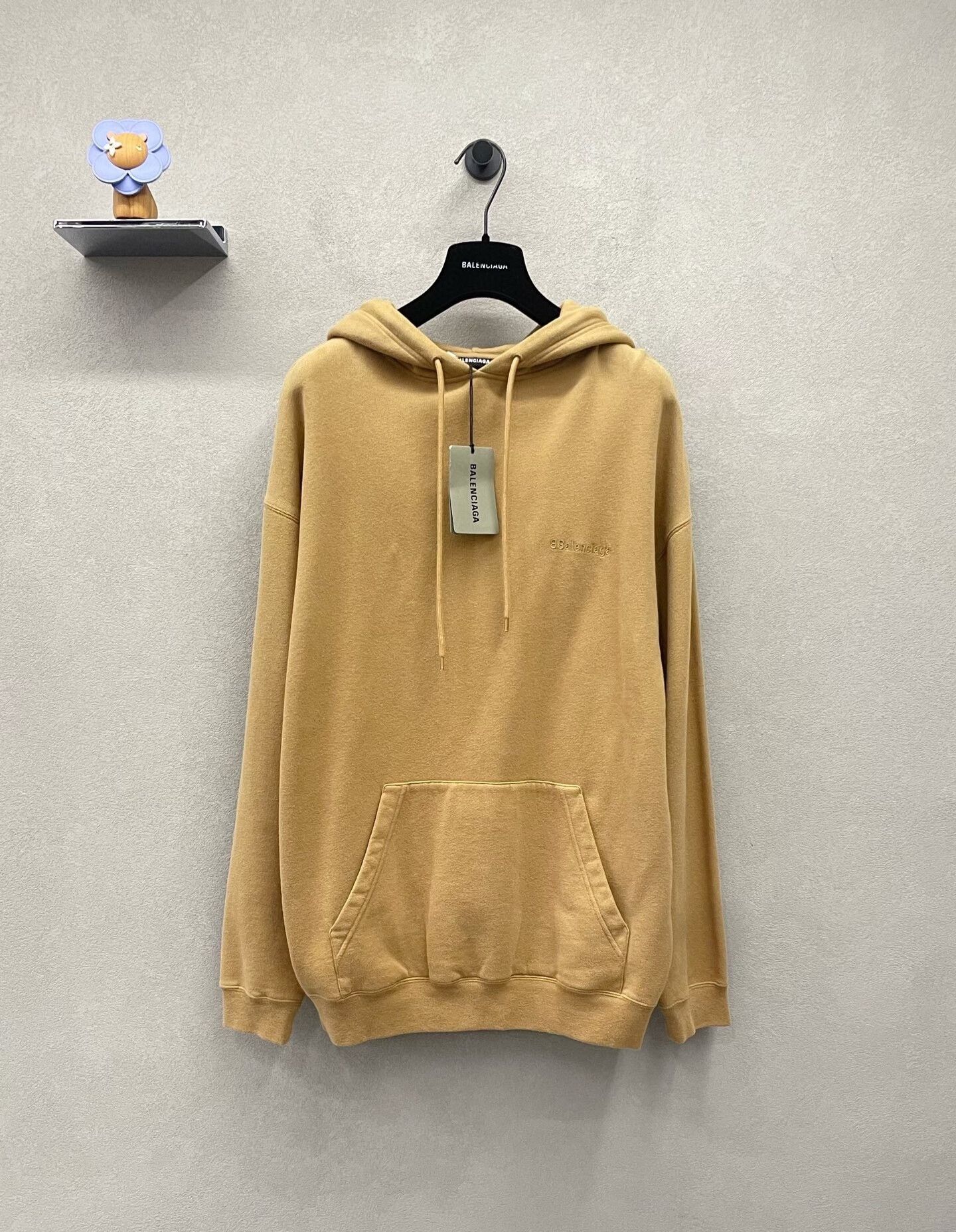 balenciaga classic khaki hoodie size s