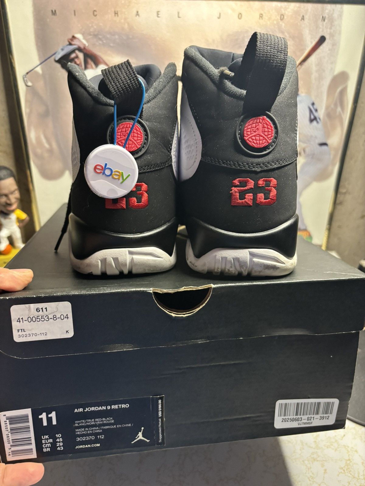 Jordan Brand Jordan Retro 9 ‘Space Jam ’ Size US 11 / EU 44 - 7 Thumbnail