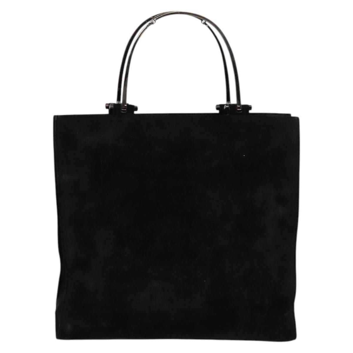 Gucci GUCCI Hand Bag Suede Black Silver 002 002 Size ONE SIZE - 2 Thumbnail