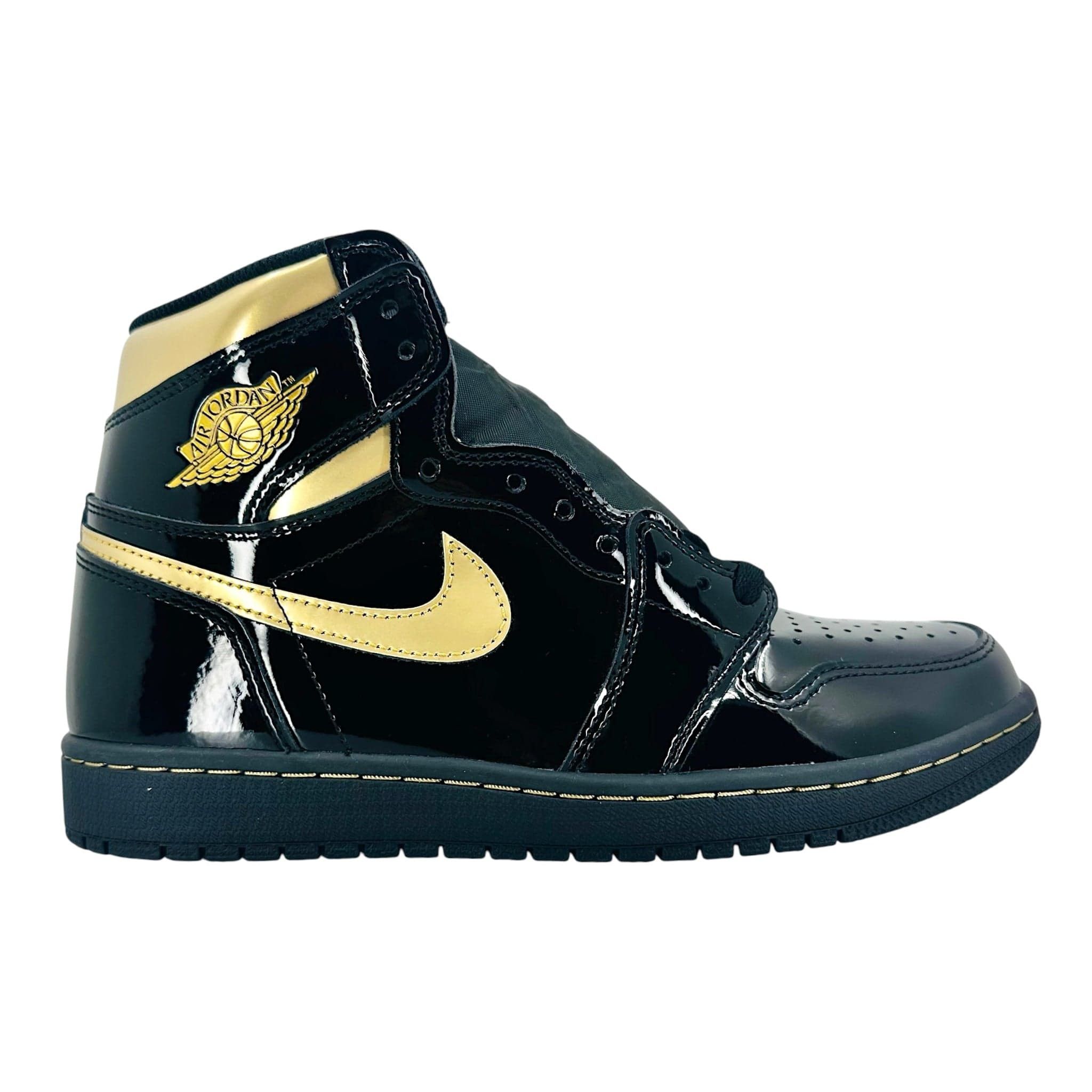Nike 1 Retro High Black Metallic Gold (2020) Size US 11 / EU 44 - 1 Thumbnail