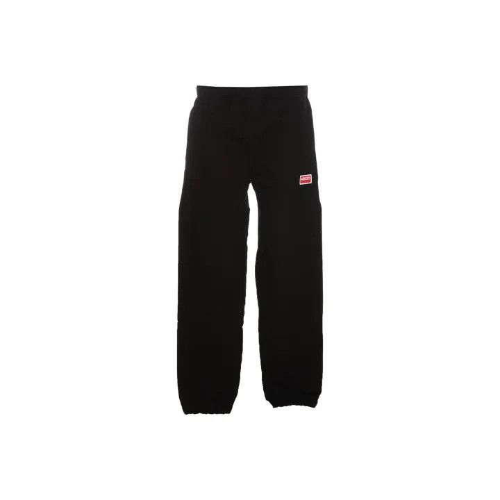 KENZO Black Elastic Waist Jogger Pants for Men 0079