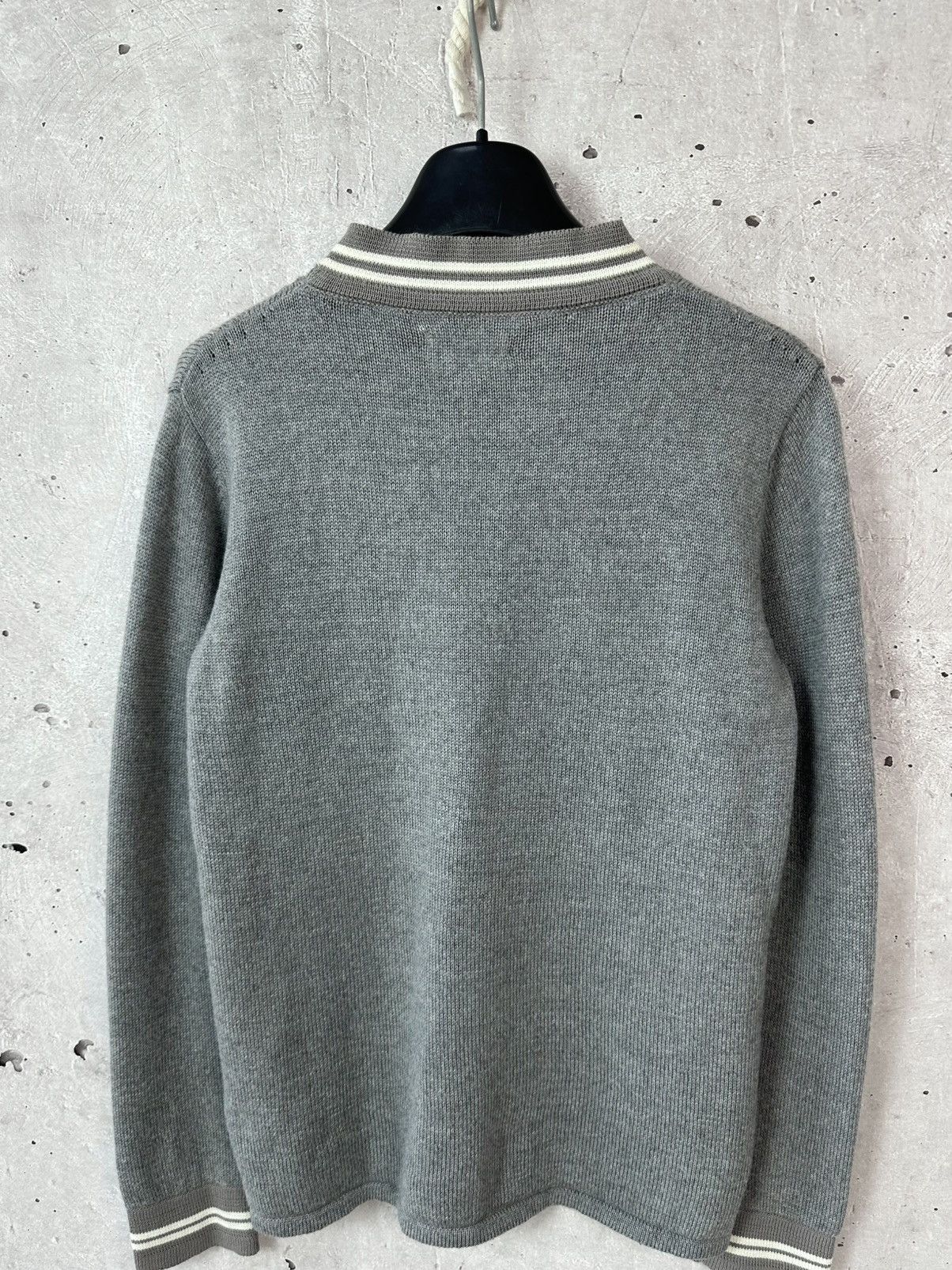 Wood Wood Wood Wood Grey Stripped Women’s Knit Wool Sweater Size XS / US 0-2 / IT 36-38 - 7 Thumbnail