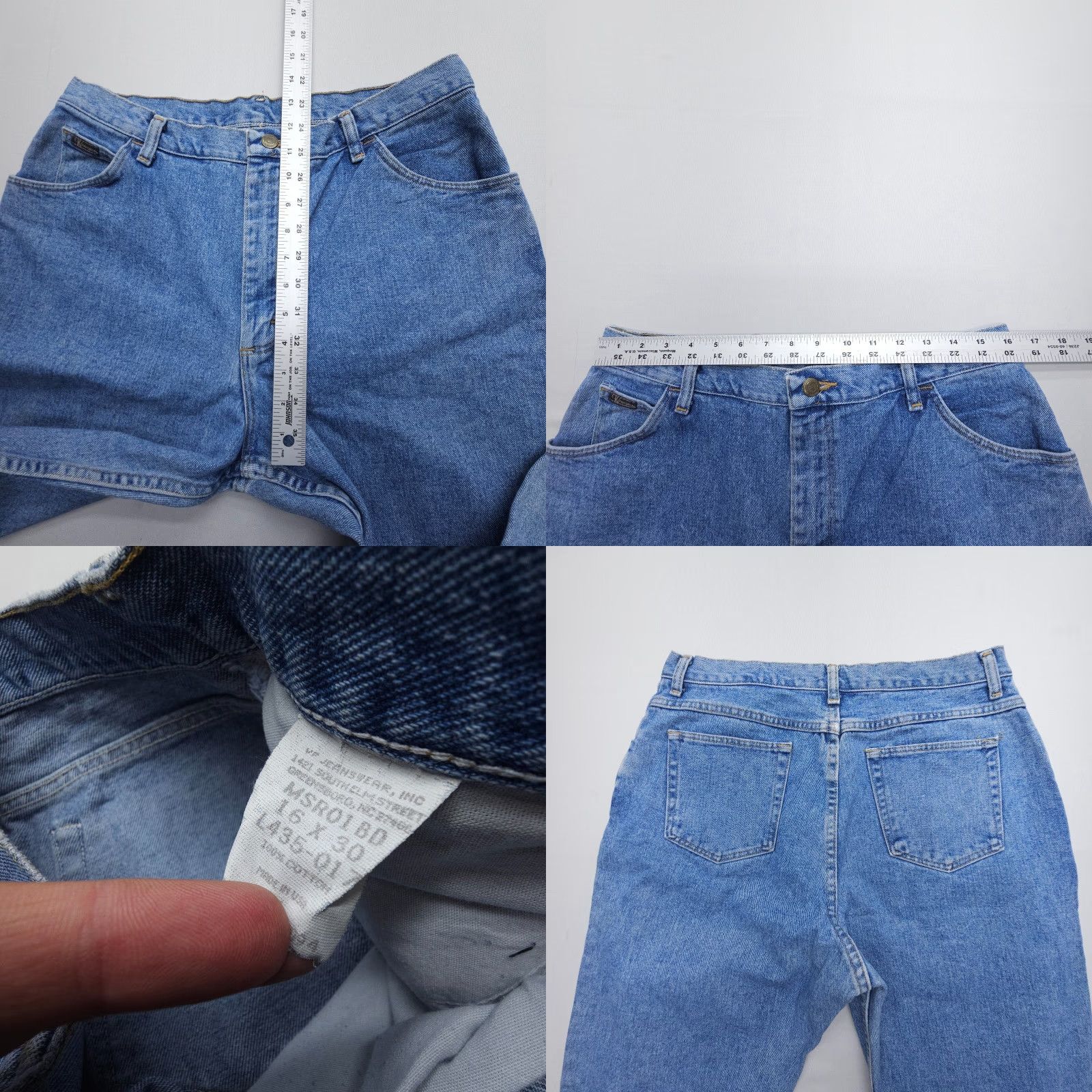 Wrangler VINTAGE Wrangler High Rise Mom Jeans Size 16 Blue 90s Denim Womens Size 38" / US 16 / IT 52 - 8 Thumbnail