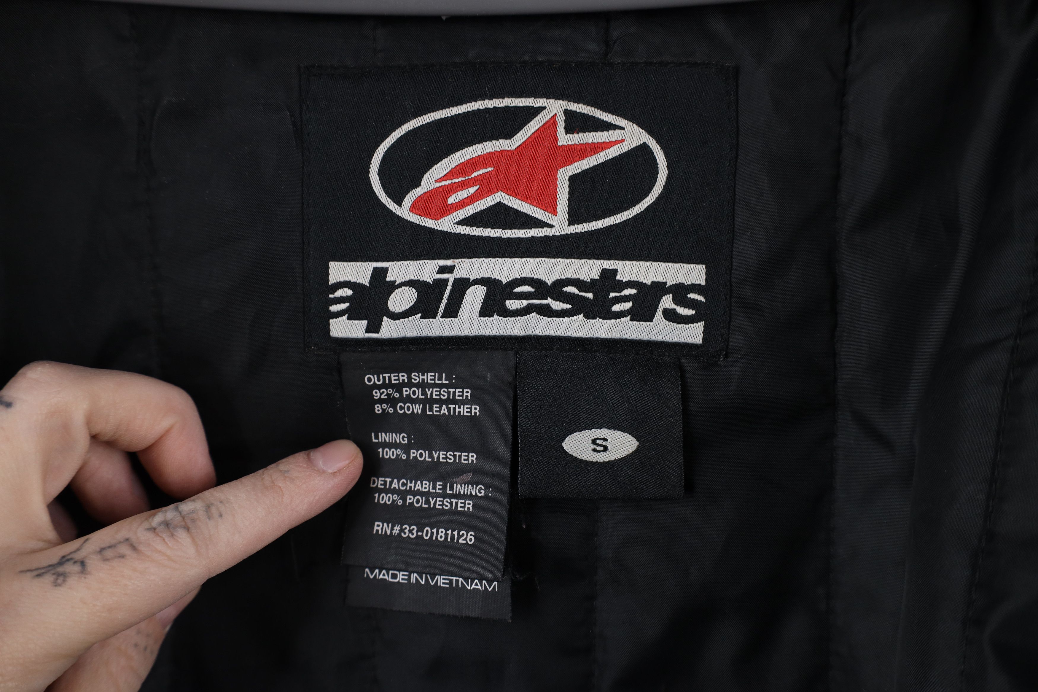 Vintage Vintage Alpinestars Racing Armored Moto Racing Jacket Size US S / EU 44-46 / 1 - 11 Thumbnail