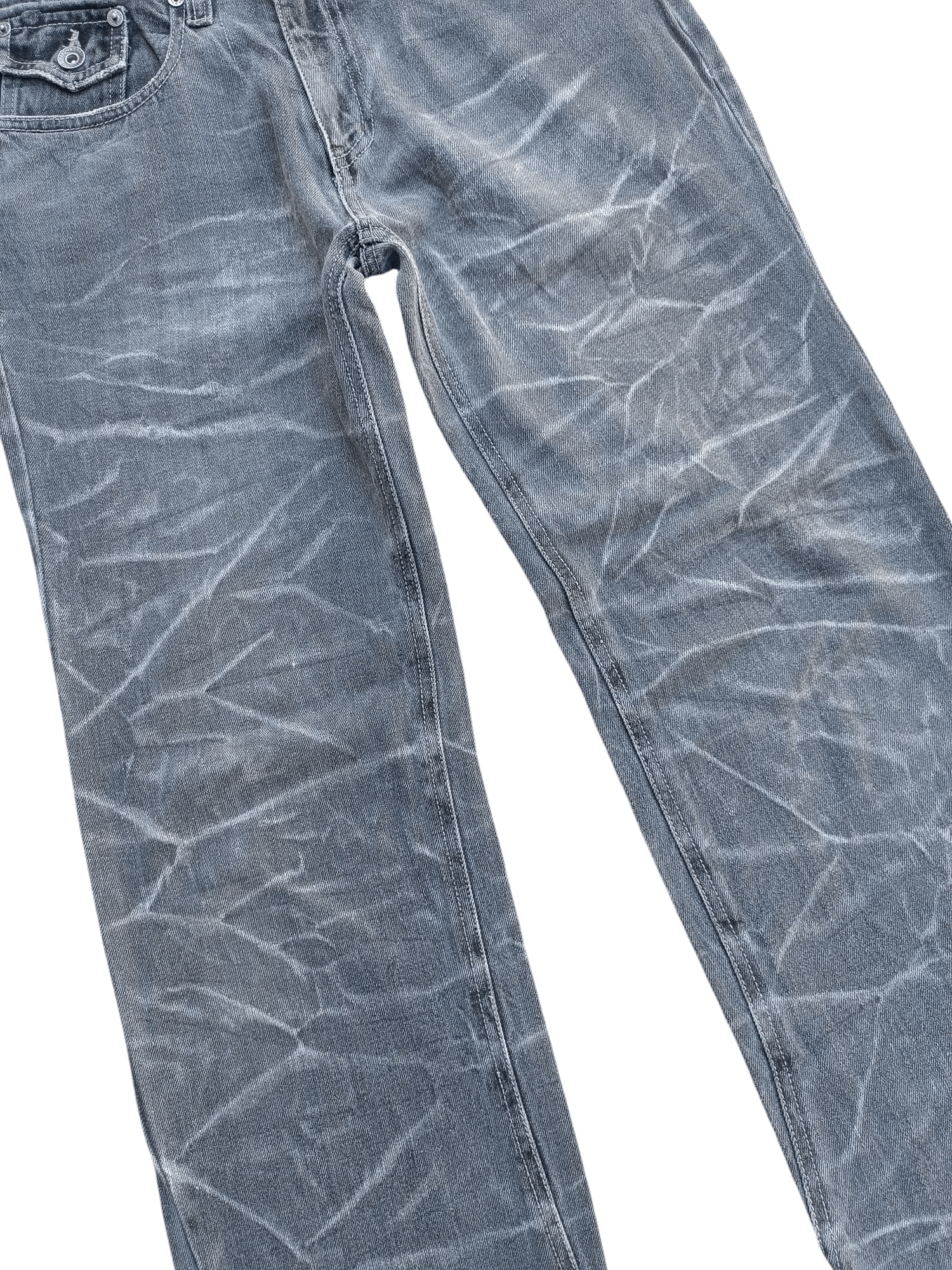 Designer × Japanese Brand Japan NYLAUS CLOTHING Thunder Faded Style Denim E270 Size US 30 / EU 46 - 3 Thumbnail