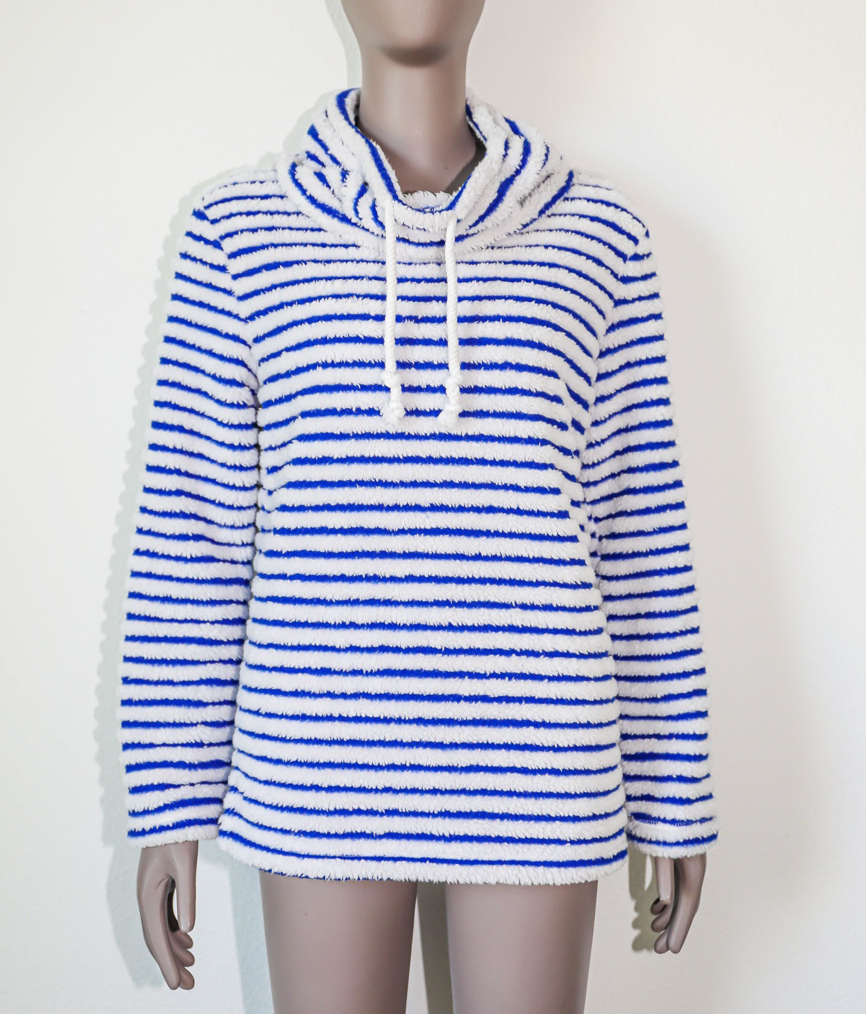 Vintage Blue & White Striped Loungewear Matching Cozy Soft Set Size S / US 4 / IT 40 - 3 Thumbnail