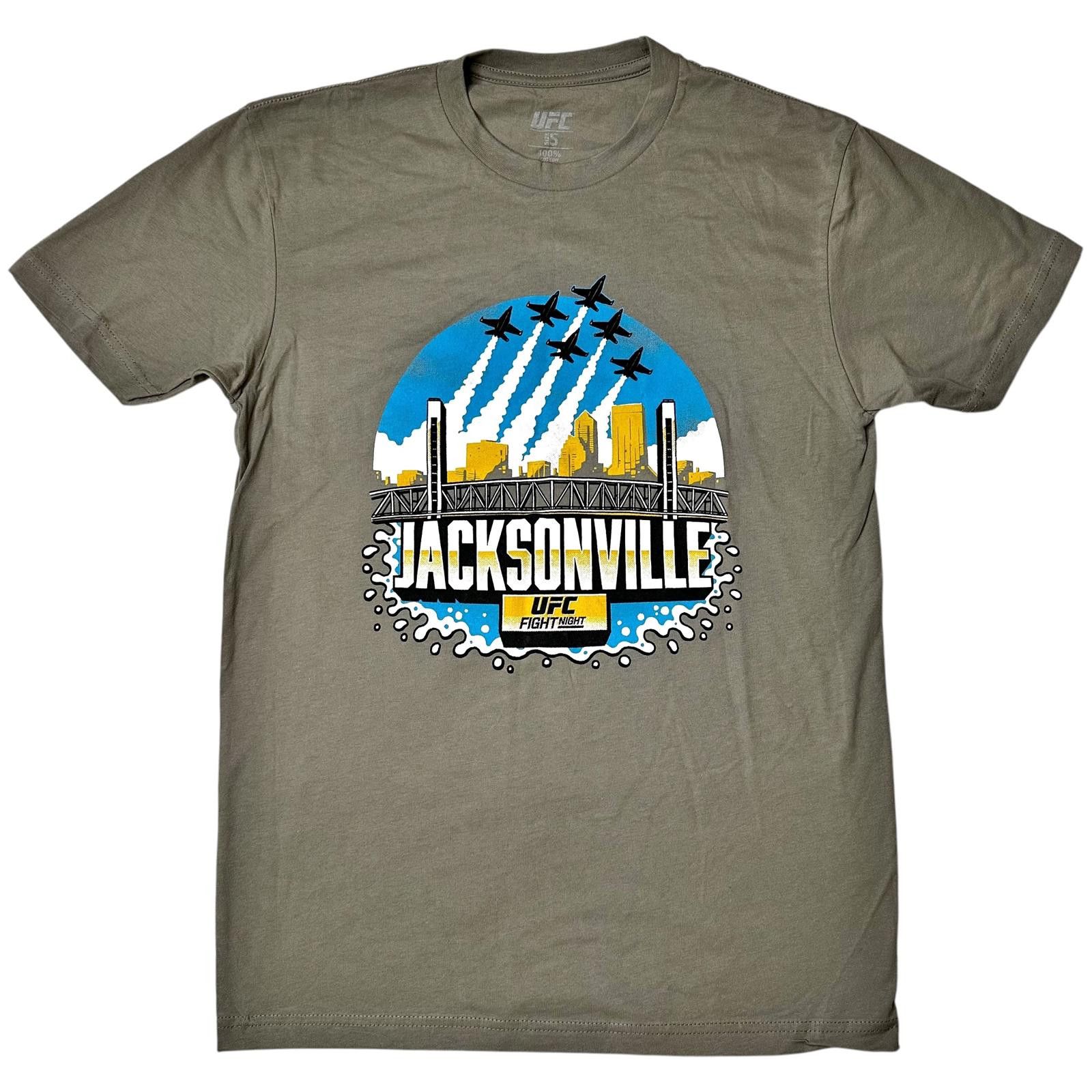 UFC NEW UFC Jacksonville Fight Night Graphic T-Shirt Olive Men S Size US S / EU 44-46 / 1 - 1 Thumbnail