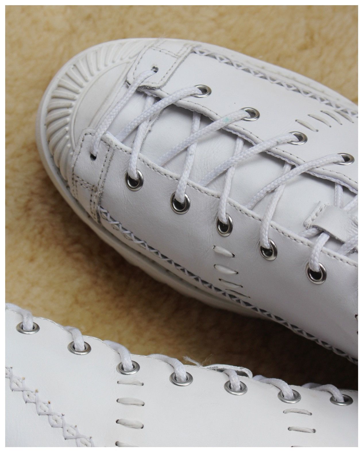 Japanese Brand SS2015 CHISWICK HANDCRAFTED LEATHER SNEAKERS Size US 10 / EU 43 - 6 Thumbnail