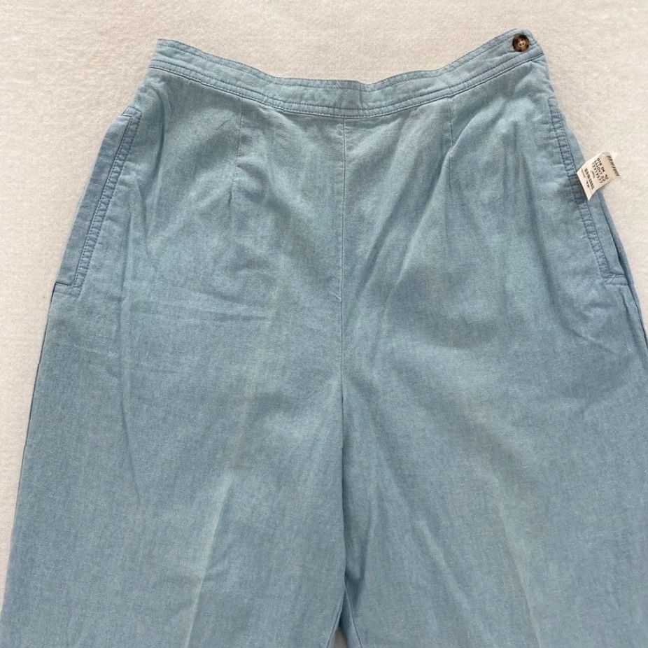 Talbots **Talbots Women's Blue High Rise Tapered Leg Flat Front Dress Pants 12** User: Women's Blue High Rise Tapered Leg Flat Front Dress Pants 12 Size 34" / US 12 / IT 48 - 2 Thumbnail