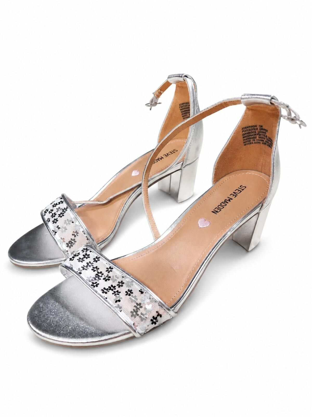 Steve Madden NEW $110 Steve Madden J-GARRSON Silver Heel Size 7 - C11 Size US 7 / IT 37 - 2 Thumbnail