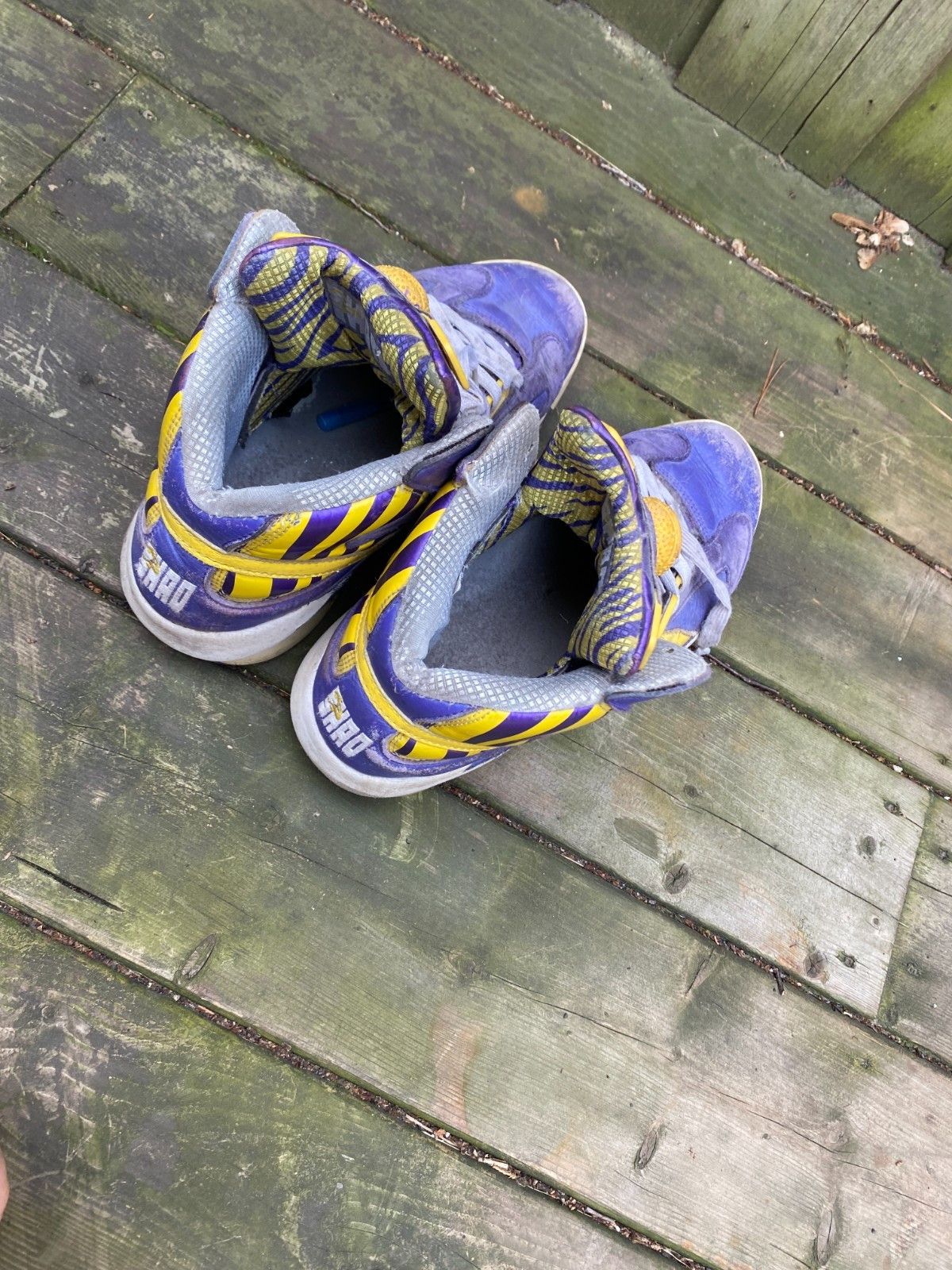 Reebok Vintage Reebok Retro Pump Shaq Attaq LSU Lakers Purple Yell Size US 10 / EU 43 - 6 Thumbnail