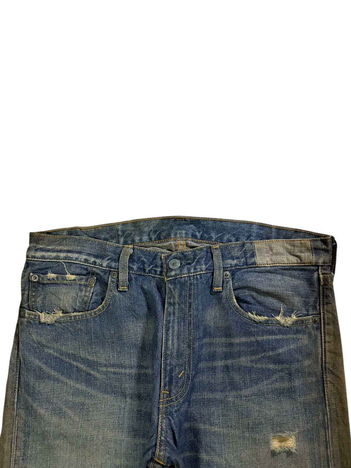 Levi's Vintage 90s Levis 505 Mud Wash Distressed Loose Jeans Size US 34 / EU 50 - 4 Thumbnail