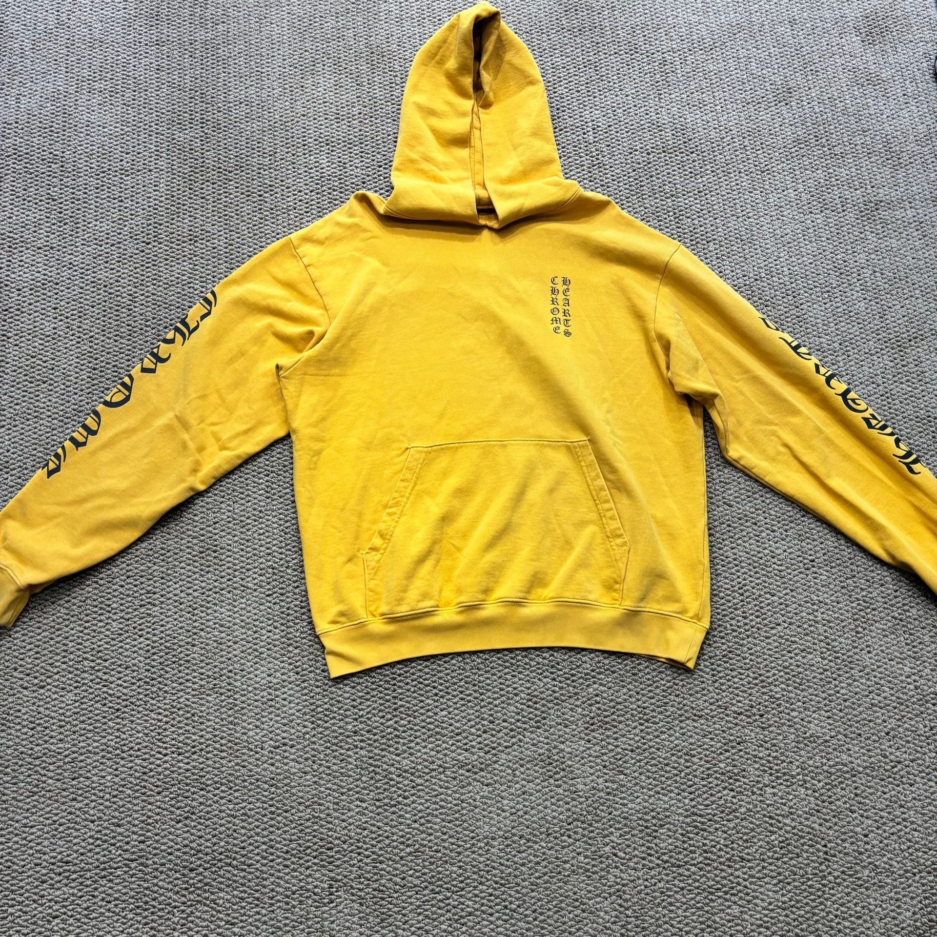 Chrome Hearts Chrome Hearts Yellow Hoodie Sweatshirt Size US XS / EU 42 / 0 - 1 Thumbnail