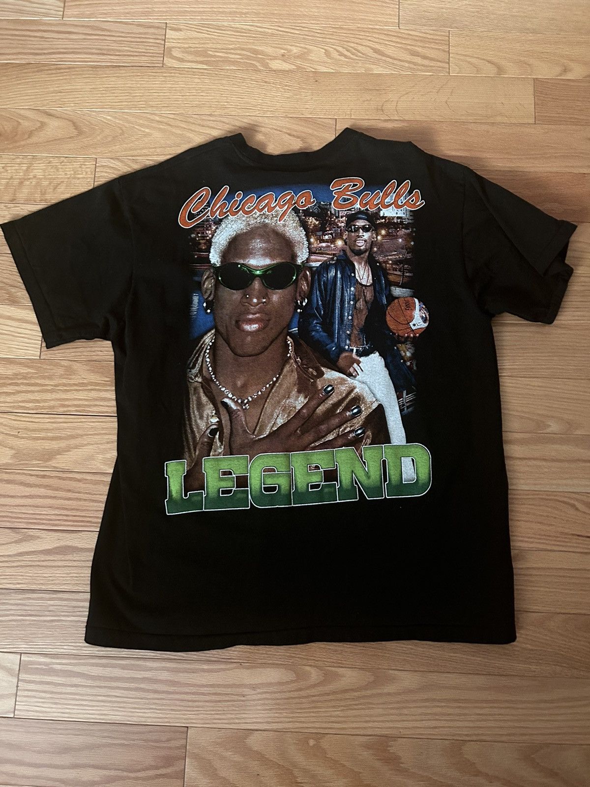 Tultex RARE Dennis Rodman Tultex 100% Cotton High Quality Print Size US XL / EU 56 / 4 - 2 Thumbnail