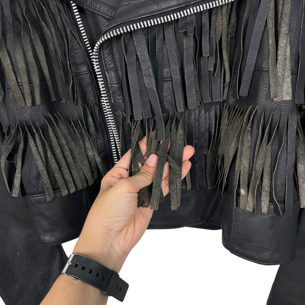 Jean Paul Gaultier Jean Paul Gaultier Crop Biker Leather Jacket Size US S / EU 44-46 / 1 - 14 Thumbnail