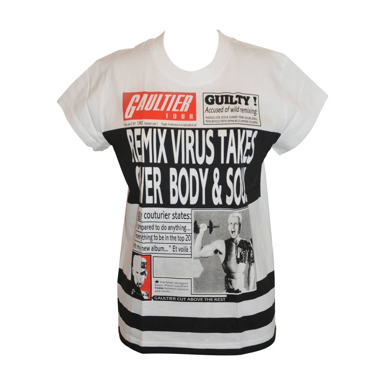 Jean Paul Gaultier JPG Tour Vintage Virus Remix T-Shirt
