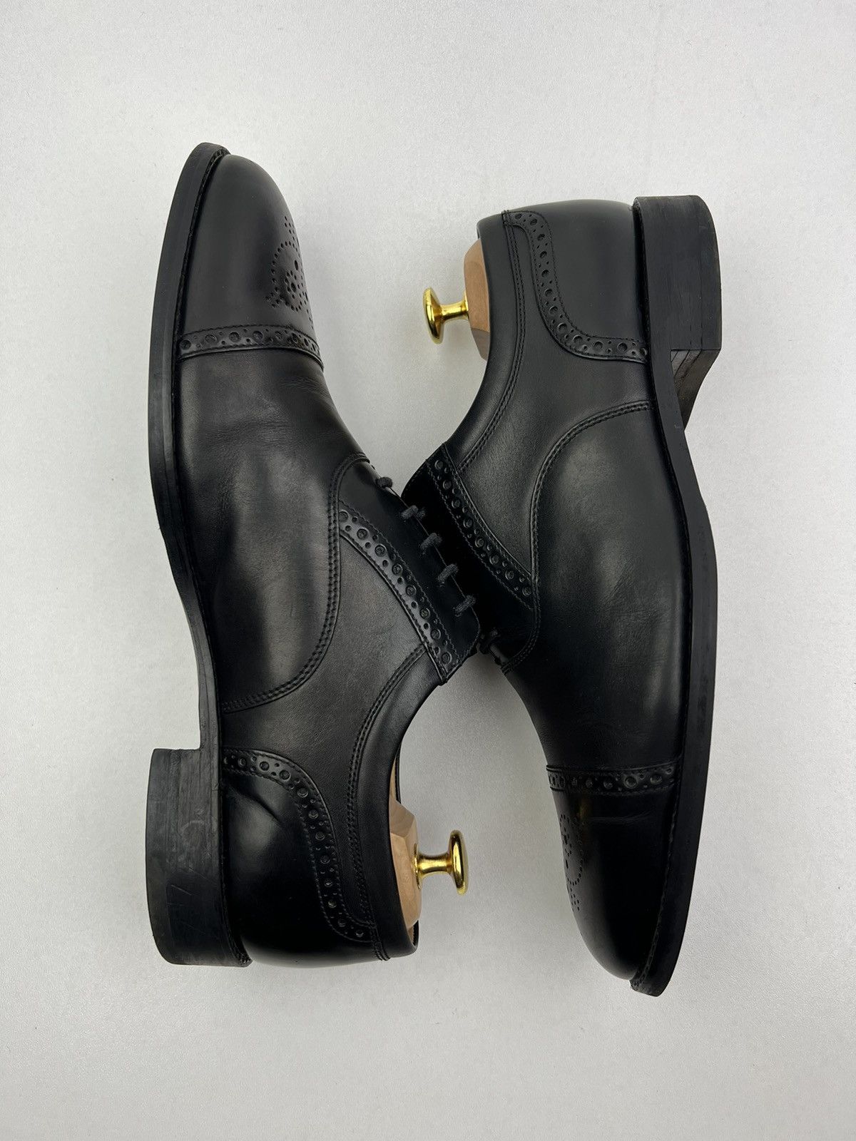 Loake LOAKE Oxfords Leather Shoes Lace Up Woodstock Black Men’s Size US 8.5 / EU 41-42 - 10 Thumbnail