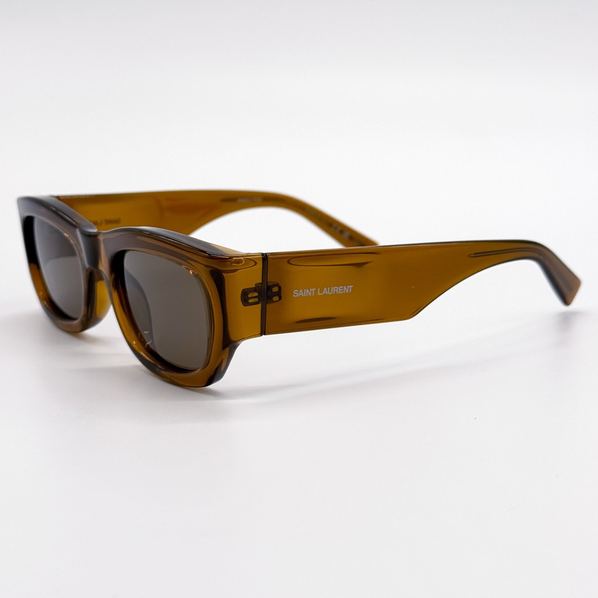 Saint Laurent Paris NEW SAINT LAURENT SUNGLASSES SL713 003 BROWN UNISEX Size ONE SIZE - 6 Thumbnail