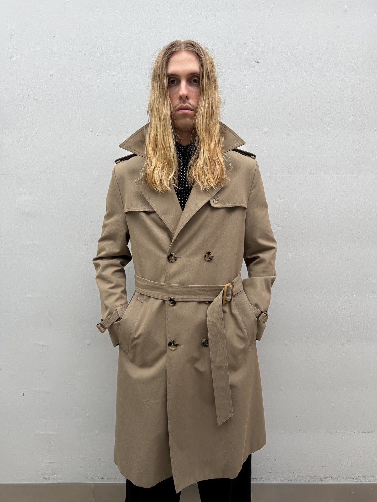 Celine Celine Classic Beige Trench Coat Size US M / EU 48-50 / 2 - 2 Thumbnail