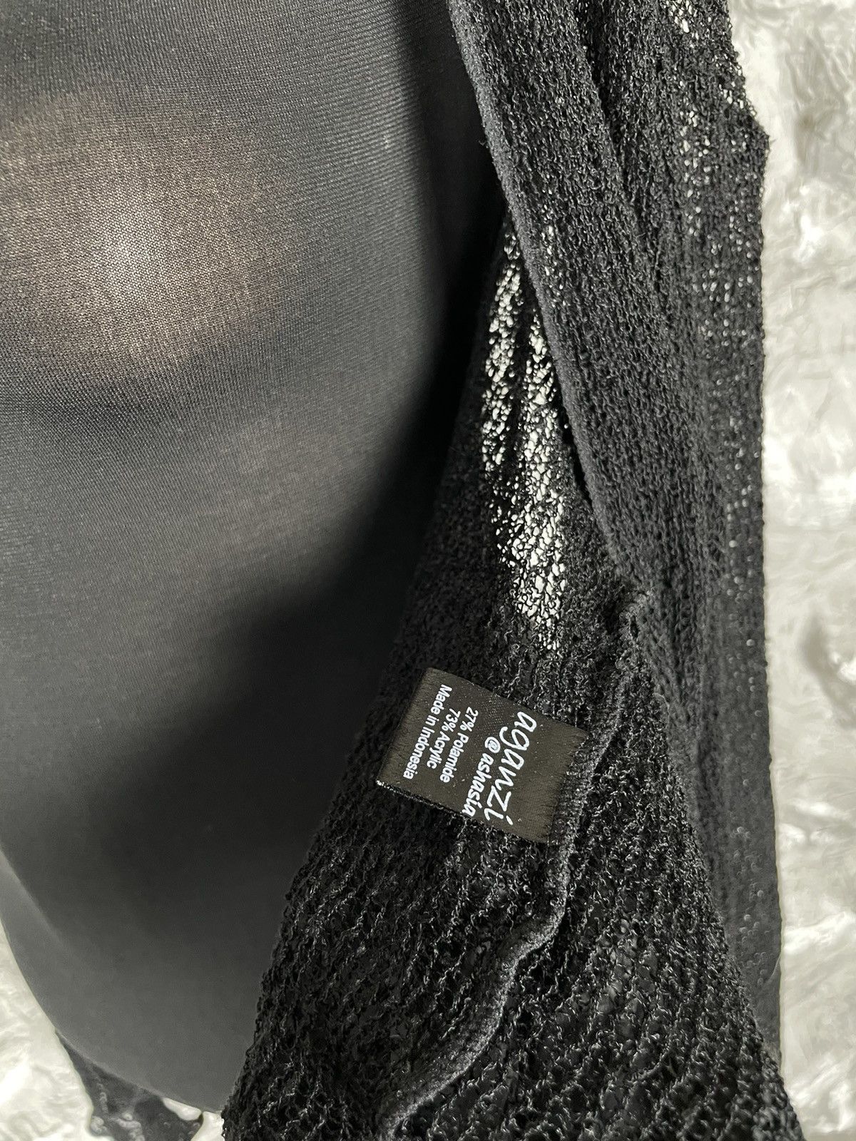 Japanese Brand Y2K Gothic Elegant Open Knit Mesh Cape Cardigan Size M / US 6-8 / IT 42-44 - 6 Thumbnail