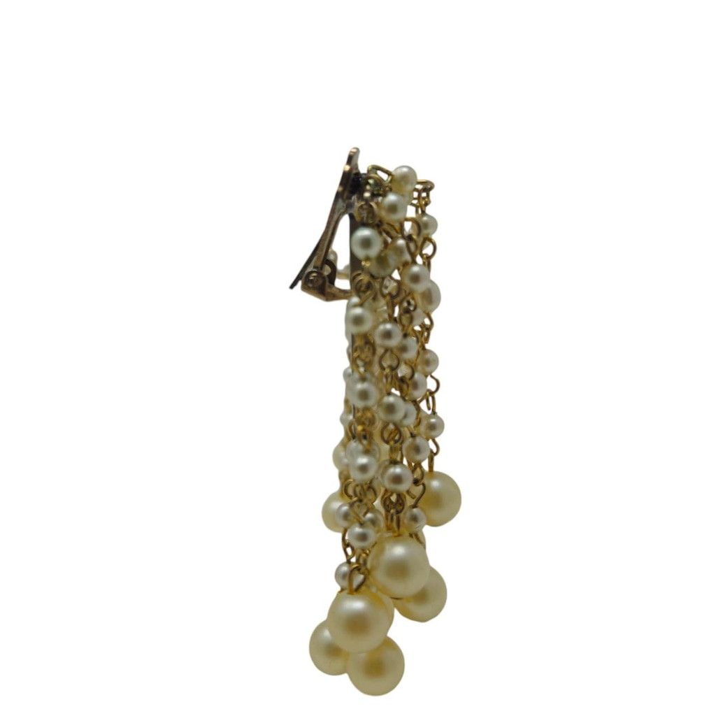 Vintage Vintage cascading faux pearl chandelier earrings Size ONE SIZE - 6 Thumbnail