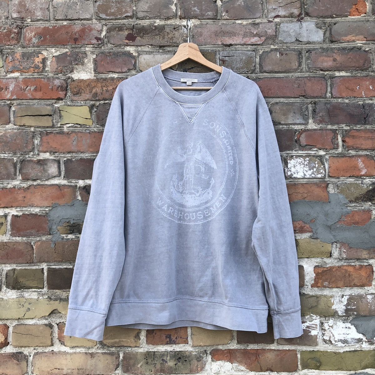 Burberry Brit Grey Crewneck Sweatshirt XXL