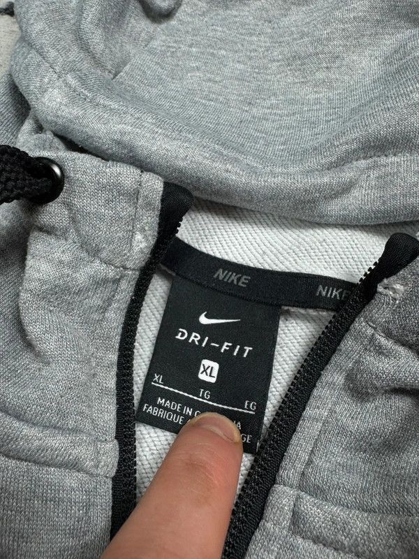 Nike Nike logo gray brown swoosh zip hoodie XL Size US XL / EU 56 / 4 - 4 Thumbnail