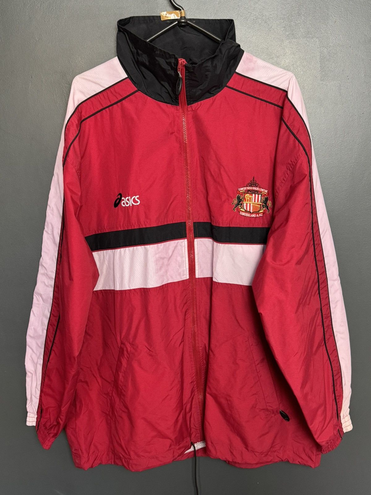 Asics Vintage Sunderland Training Football Jacket Size US XL / EU 56 / 4 - 1 Thumbnail