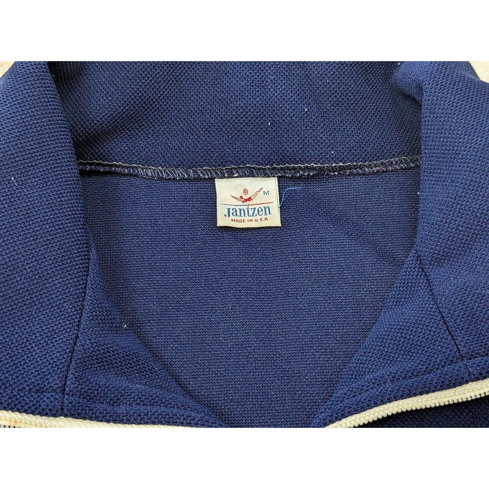 Jantzen Vtg 2 Pc Jantzen Track Suit Set Navy Blue Activewear Beach Size M / US 6-8 / IT 42-44 - 8 Thumbnail