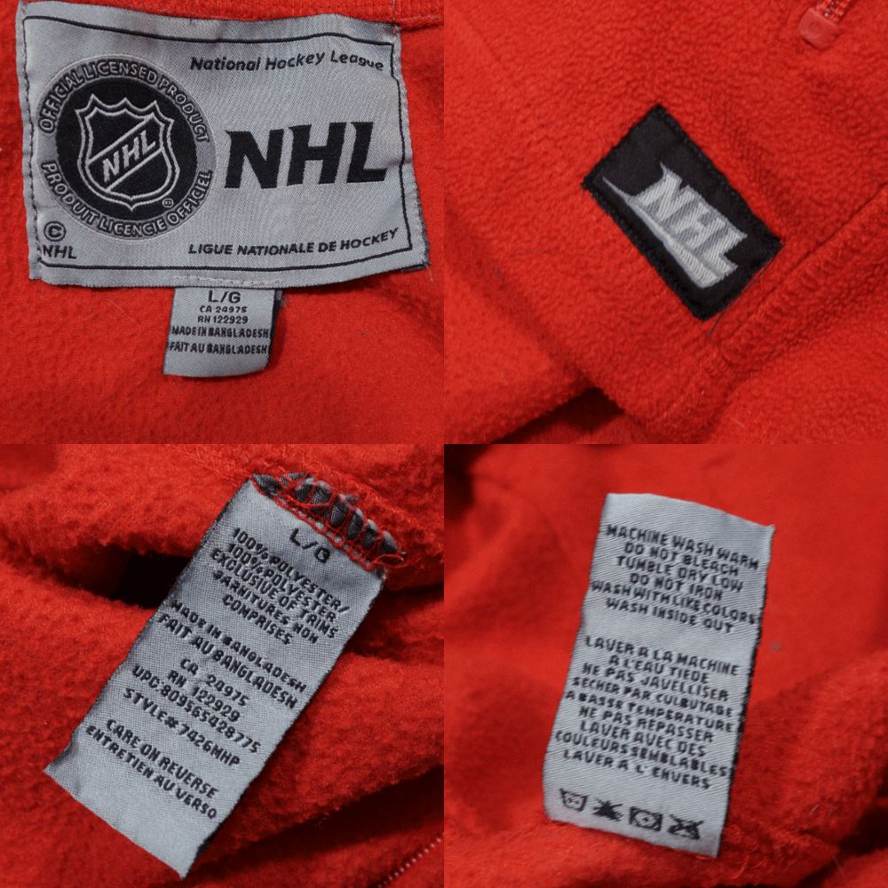 NHL 00S Calgary Flames Fleece Jacket Size US L / EU 52-54 / 3 - 7 Thumbnail