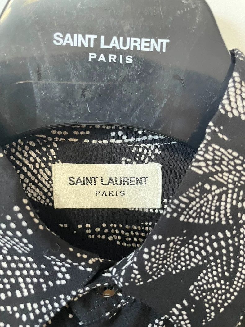 Saint Laurent Paris Saint Laurent Paris Saint Laurent Long Sleeve Silk Shirt-2 Size US S / EU 44-46 / 1 - 2 Thumbnail