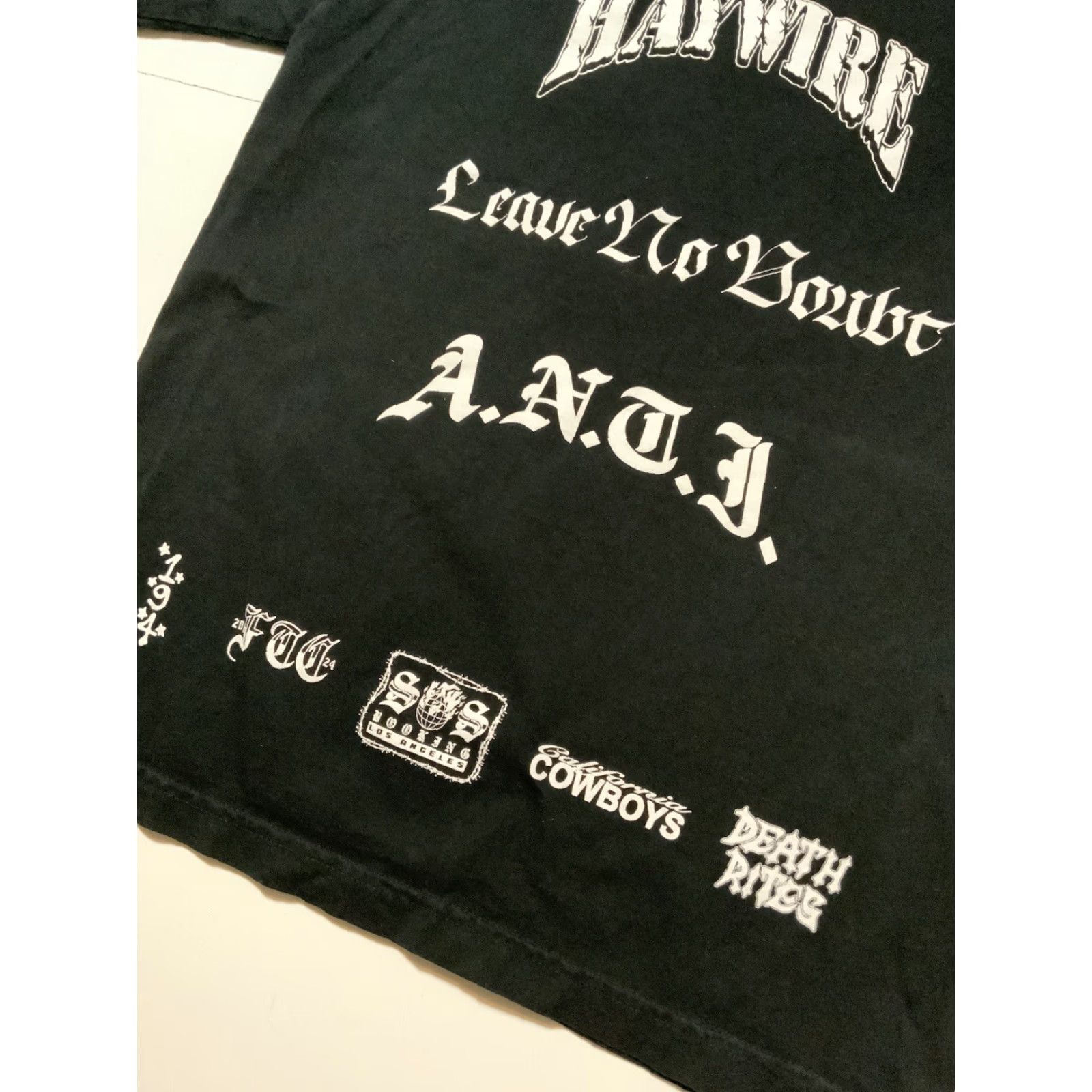 Vintage Death Rites T-Shirt Zulu Haywire Leave No Doubt Anti Live At Hollywood Dungeon S Black Mens Short Sleeve Shirt Size US S / EU 44-46 / 1 - 8 Thumbnail