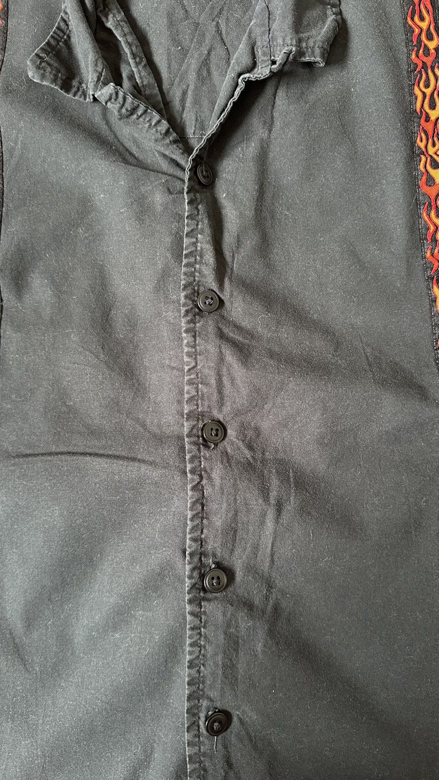 Vintage VINTAGE NO BOUNDARIES FLAME SHIRT Size US L / EU 52-54 / 3 - 4 Thumbnail