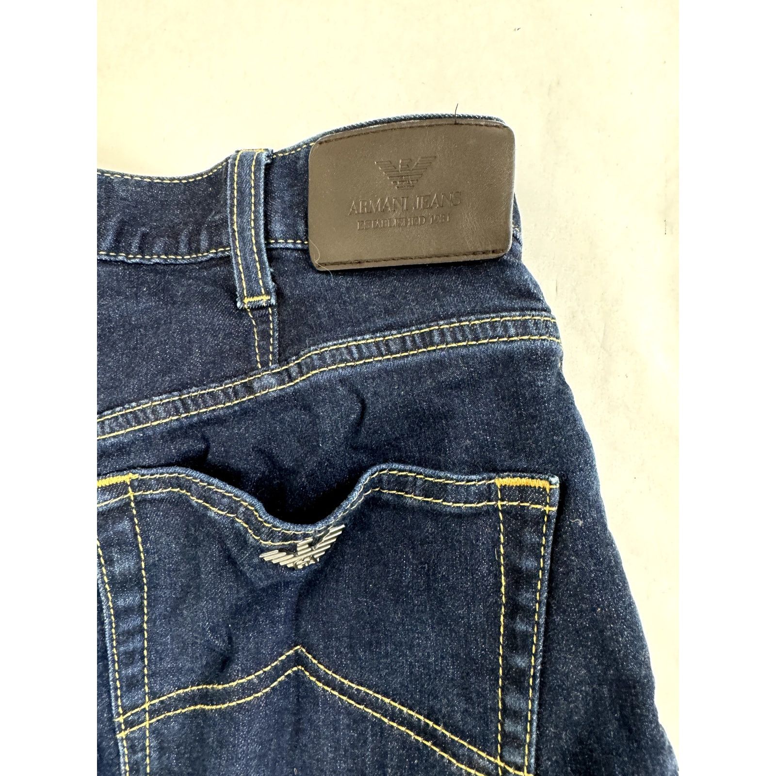 Armani Armani Jeans Straight Leg Jeans Men's Medium Wash - 30 * 30 Size US 30 / EU 46 - 10 Thumbnail