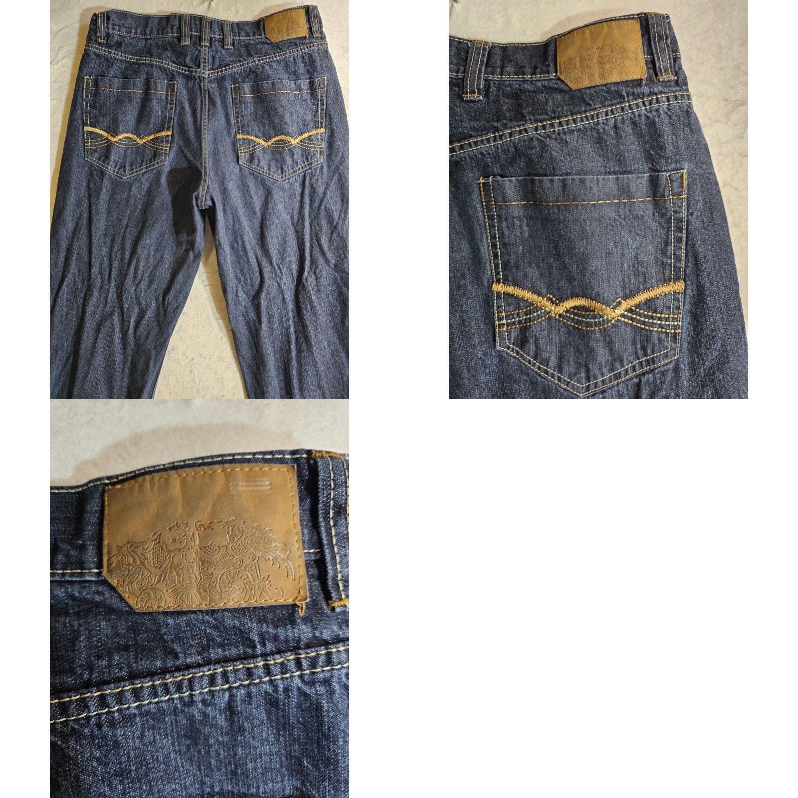 Vintage VINTAGE Mecca Jeans Baggy Denim 90s Y2K Grunge Hip Hop Mens 38x34 Blue Jeans Size US 38 / EU 54 - 8 Thumbnail