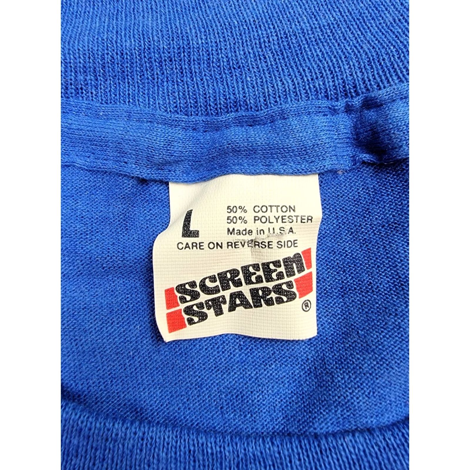 Vintage VINTAGE Wildlife USA Shirt Screen Stars Adult Large Blue Painted Graphic Animals T-Shirt Mens Womens Unisex Size US L / EU 52-54 / 3 - 2 Thumbnail