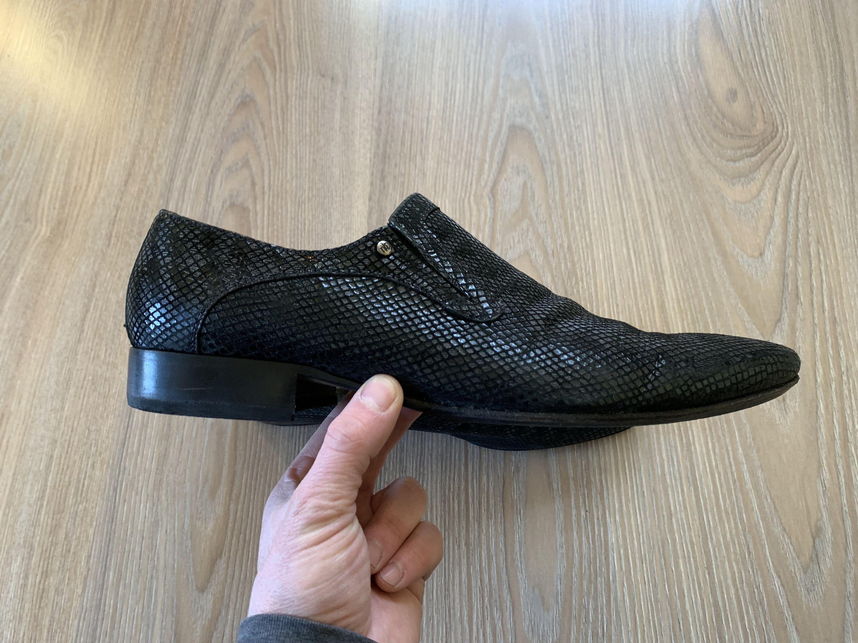 Designer × Mario Bruni × Vintage Mario Bruni Vintage Black Oxfords Shoes Size US 10 / EU 43 - 3 Thumbnail