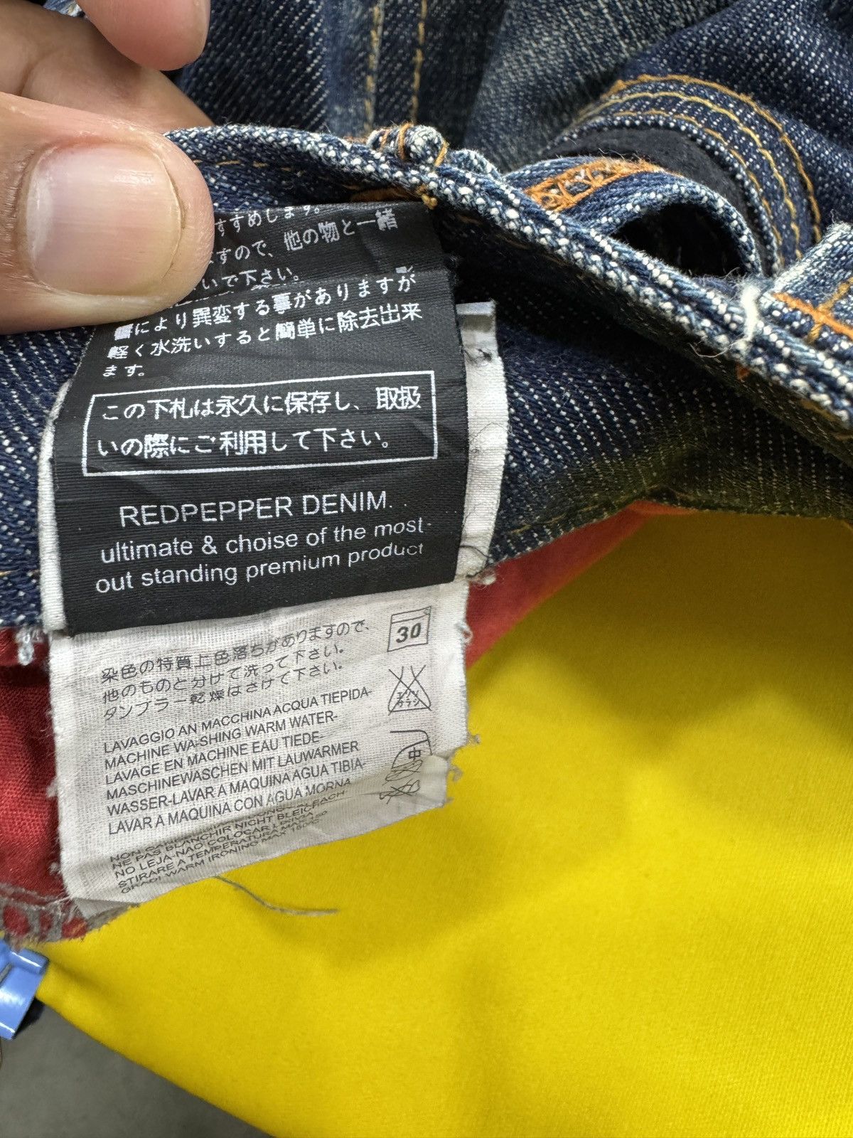 Japanese Brand Red peppers flare jeans Size US 28 / EU 44 - 17 Thumbnail